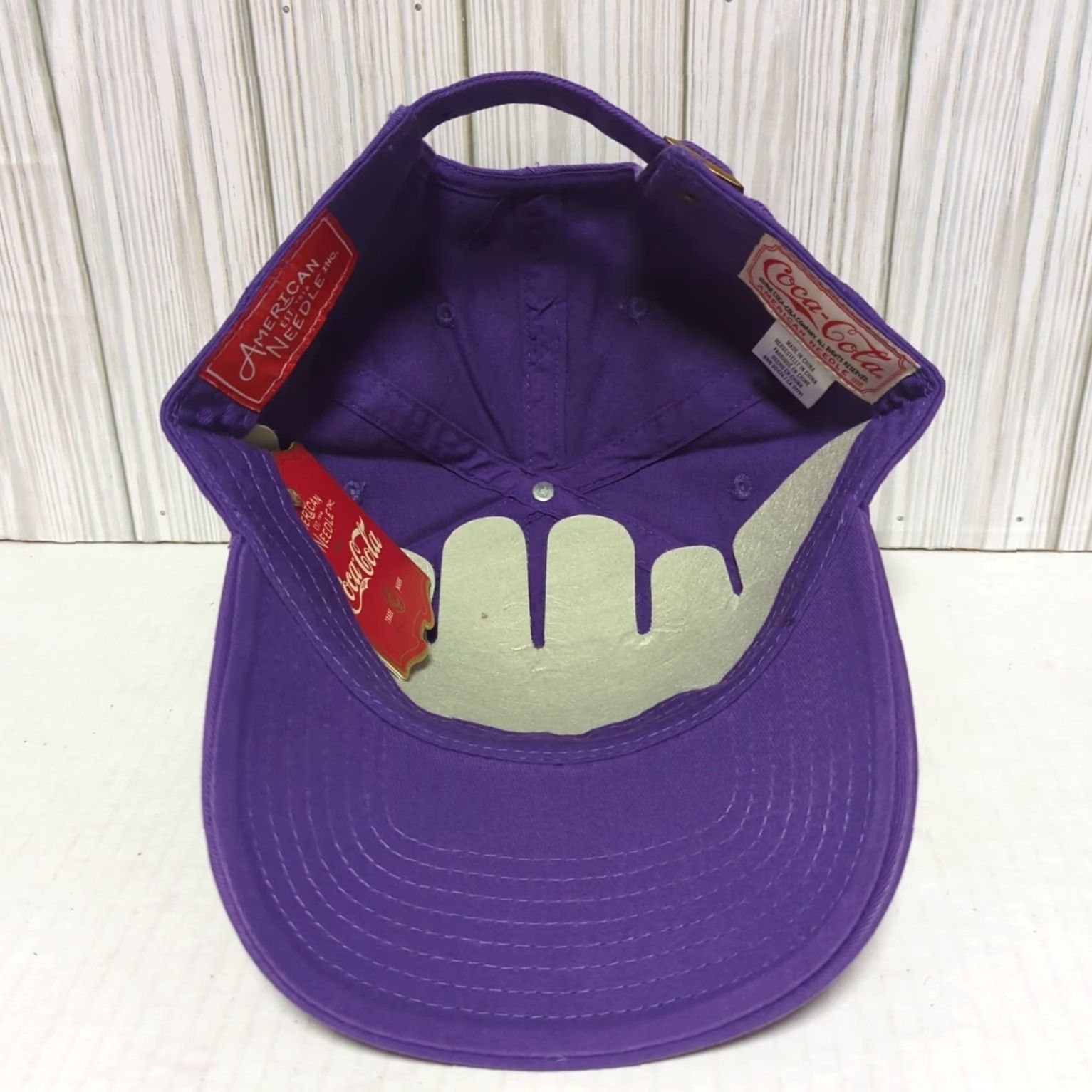 American Needle American Needle Hat Cap Strap Back Coca Cola Hi-C Purple Drink Baseball Cap Mens Adjustable Breathable Cotton Polyester One Size Classic Vintage No Size ONE SIZE - 6 Thumbnail