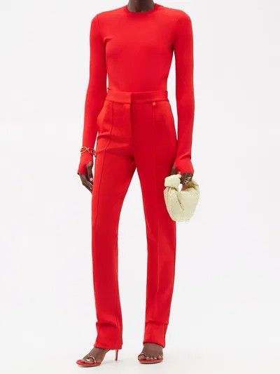 Givenchy o1y0925 Sweatpant in Red Size 28" / US 6 / IT 42 - 4 Thumbnail