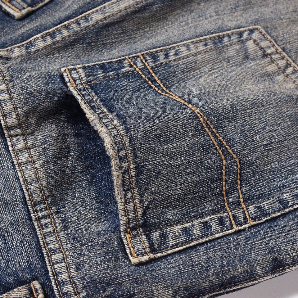Denime × Japanese Brand × Vintage Jeans Men Y2k Streetwear Casual Straight-leg Baggy Stacked Size US 32 / EU 48 - 3 Thumbnail