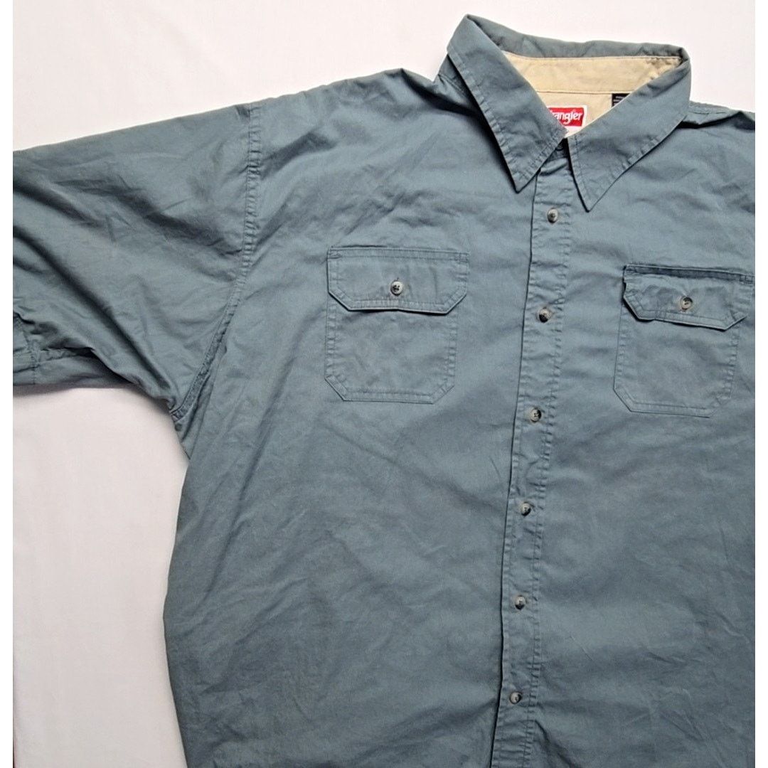 Wrangler Wrangler Premium Quality Blue 3XL Short Sleeve Button Up Size US XXL / EU 58 / 5 - 3 Thumbnail