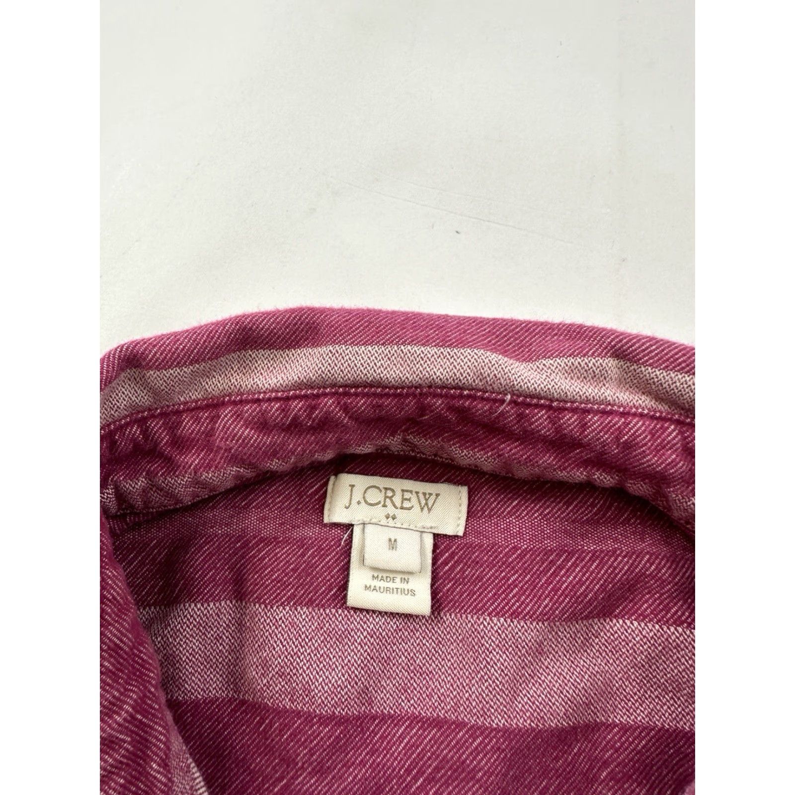 J.Crew J.Crew Shirt Womens Medium Purple Striped Button-Up Long Sleeve Casual Ladies Regular M Purple Striped Button-Up Shirt Woman Size M / US 6-8 / IT 42-44 - 3 Thumbnail