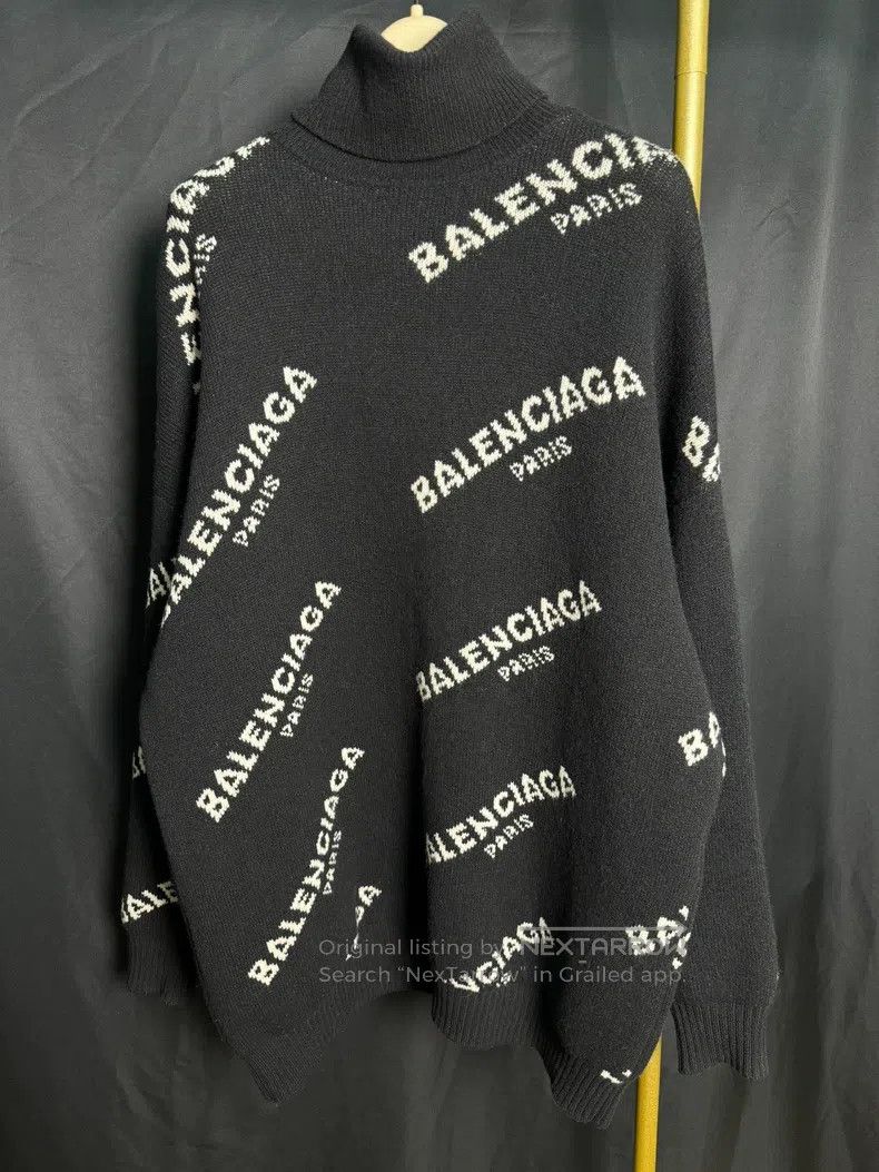 Balenciaga Balenciaga High Neck Sweater Size XXS / US 00 / IT 34 - 1 Thumbnail