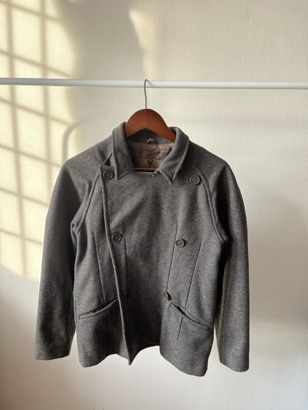 Yohji Yamamoto Rare 80s Yohji Yamamoto Asymmetrical Jacket Size US S / EU 44-46 / 1 - 7 Thumbnail