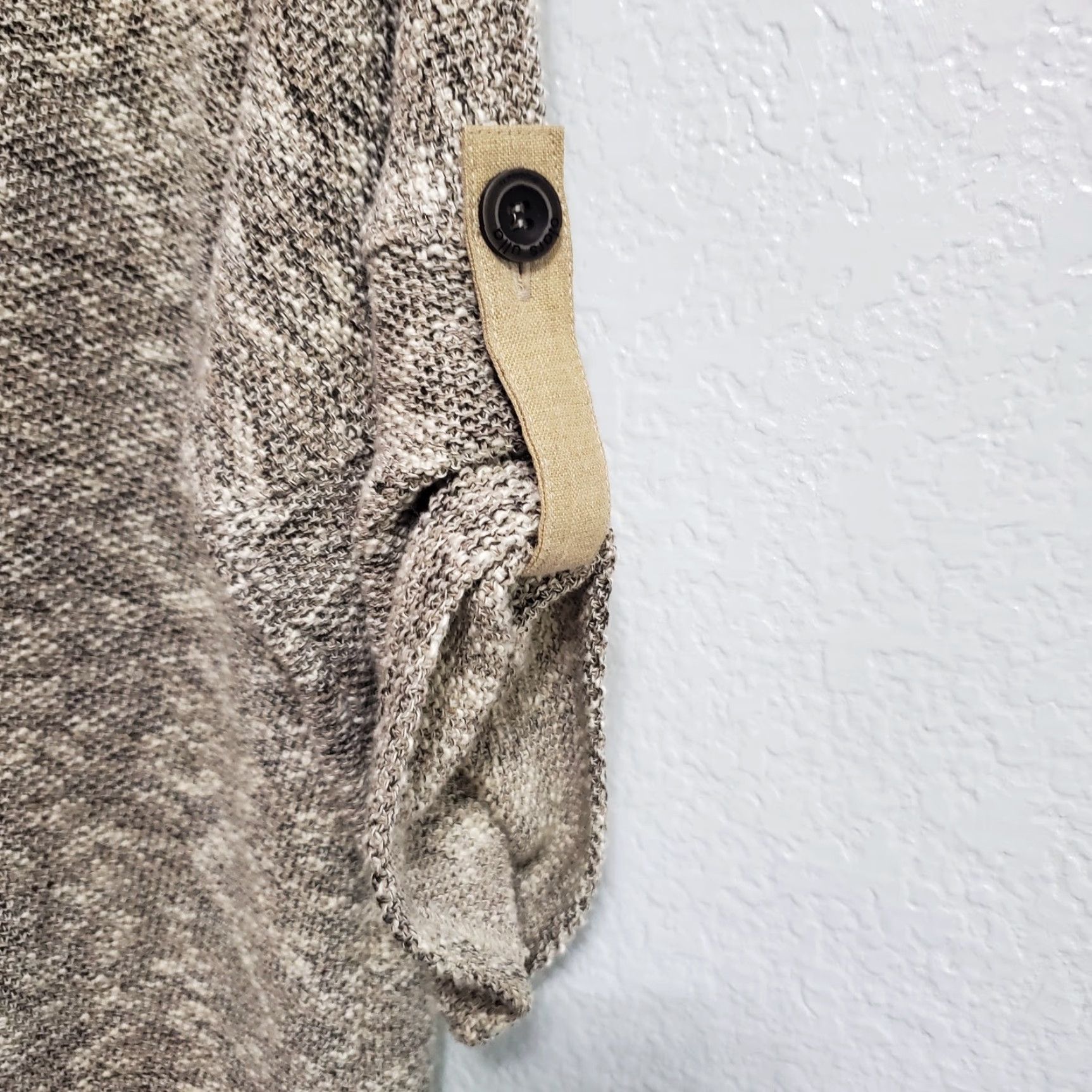 Vintage olars ulla sweden Sweater Women M Brown Cotton Blend 3/4 Sleeve Lagenlook Tunic Round Neck Casual Travel Size M / US 6-8 / IT 42-44 - 5 Thumbnail