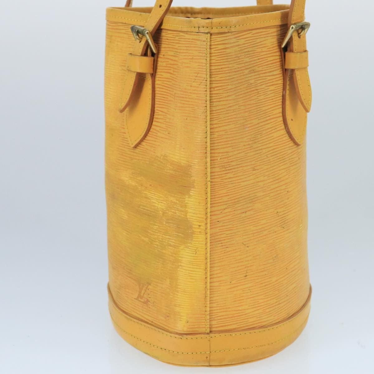 Louis Vuitton LOUIS VUITTON Epi Bucket PM Shoulder Bag Spo Yellow Size ONE SIZE - 3 Thumbnail