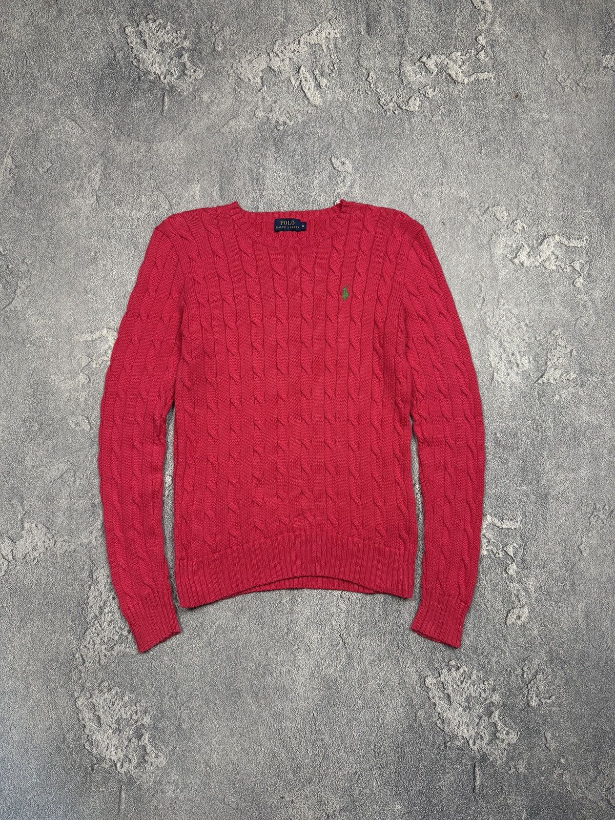 Kanye West Kanye West Pink Ralph Lauren Cable Knit Sweater Size M / US 6-8 / IT 42-44 - 1 Thumbnail