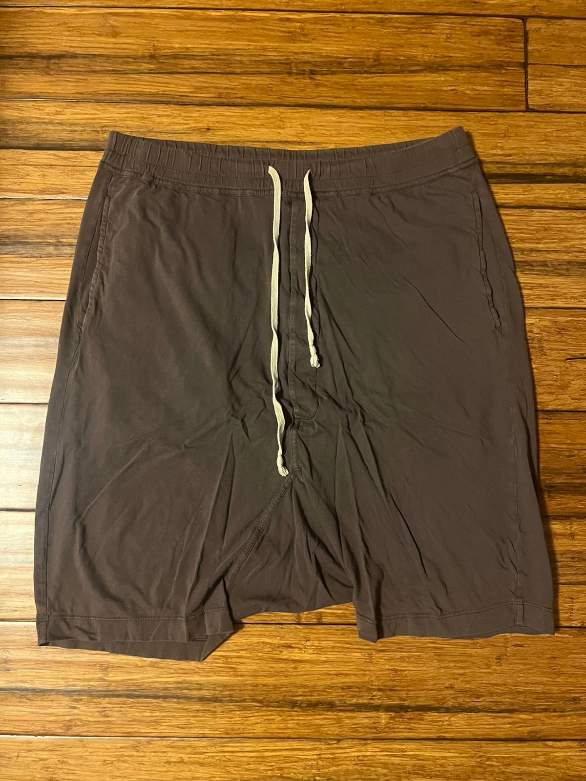 Pre-owned Rick Owens X Rick Owens Drkshdw Rick Owens Cotton Pod Shorts In Brown
