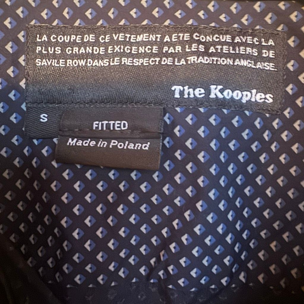 The Kooples The Kooples Men’s Fitted Polka Dot Shirt – Size S – Lambskin Size US S / EU 44-46 / 1 - 3 Thumbnail