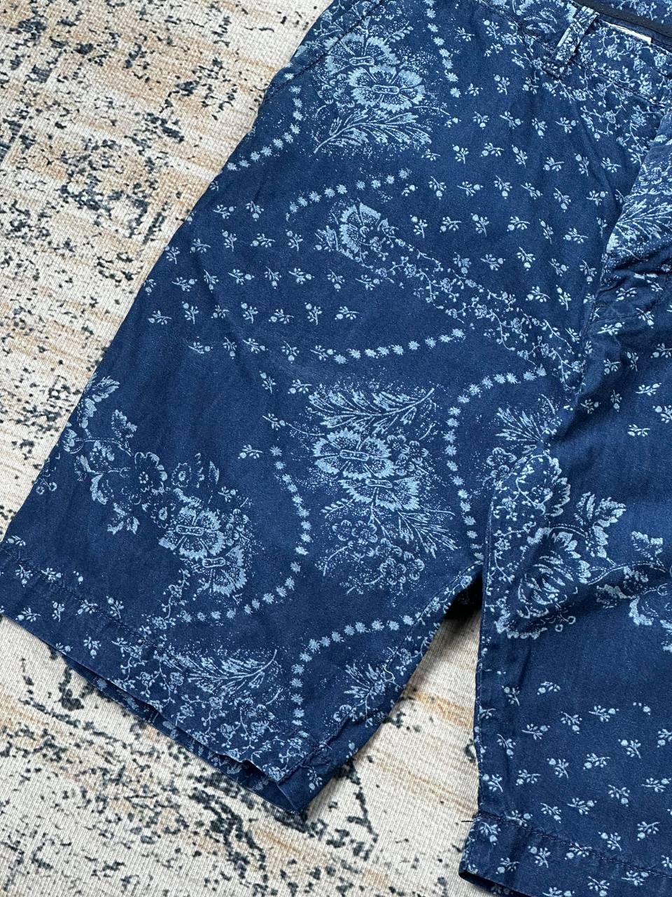 Edwin Edwin Japan Indigo Wash Printed Rail Bermuda Shorts Size US 32 / EU 48 - 5 Thumbnail