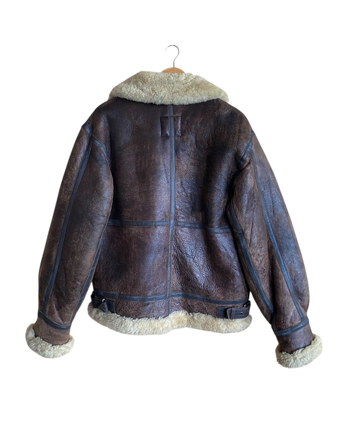 Vintage Dog Fight B-3 Sheepskin Leather Flight Jacket 1990s