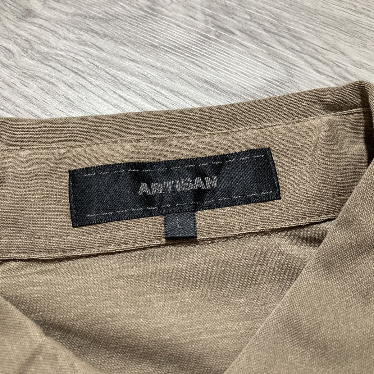 Japanese Brand 2000s Artisan Pocket Polo Tshirt Brown Designer Size US L / EU 52-54 / 3 - 14 Thumbnail