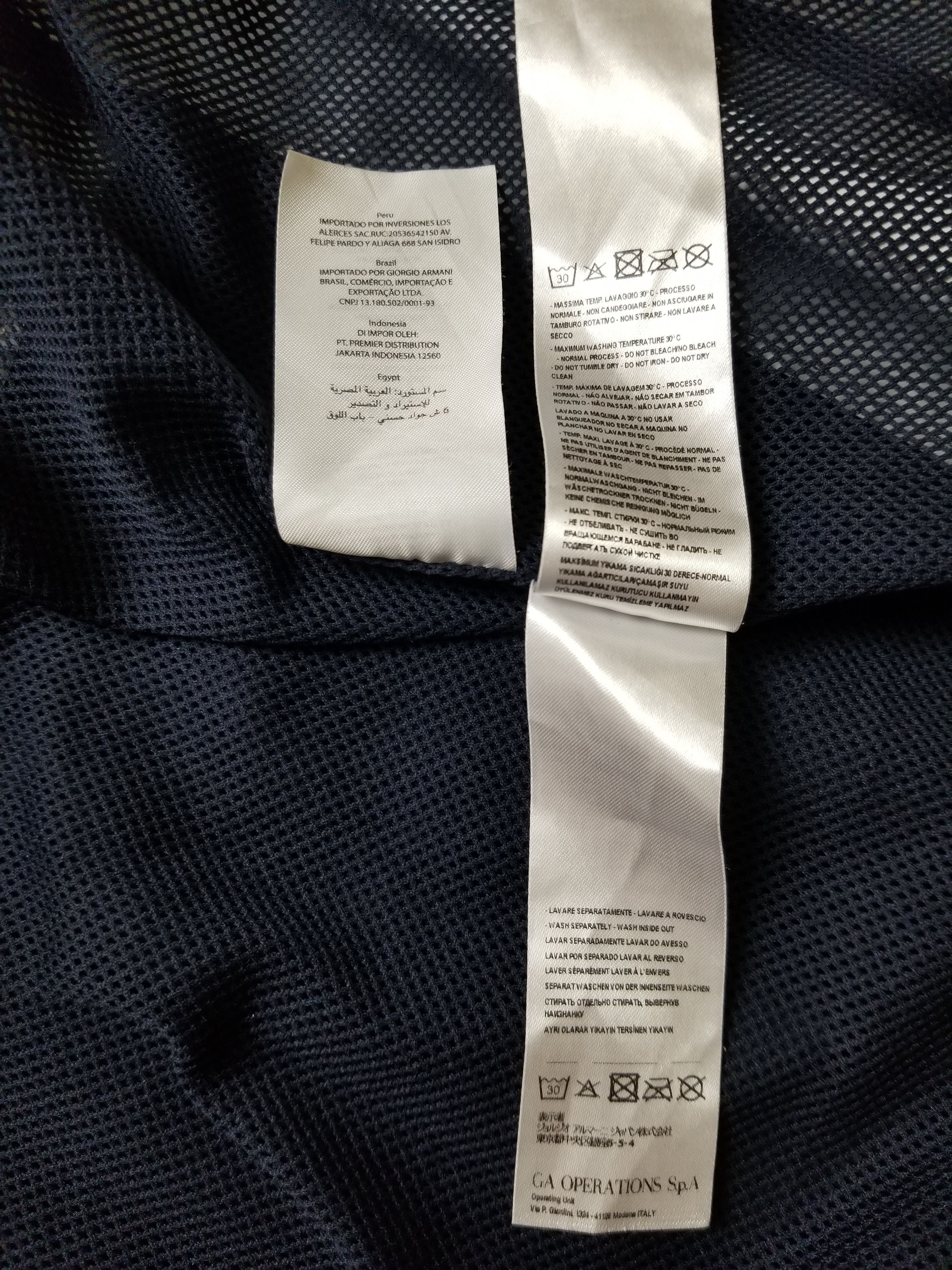 Armani Exchange Armani Exchange Hood Hoodie Zip Up Rain Jacket Coat Navy Size US XXL / EU 58 / 5 - 16 Thumbnail