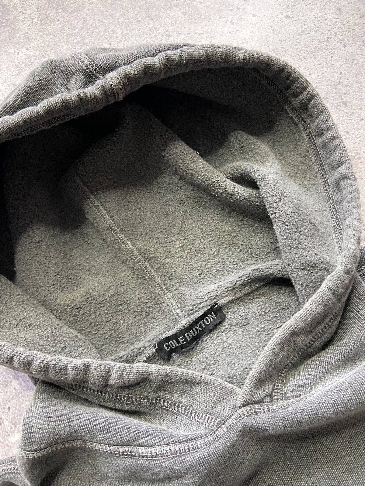 Cole Buxton Cole Buxton Washed Gray Warm Up Hoodie OverSize Size US S / EU 44-46 / 1 - 3 Thumbnail