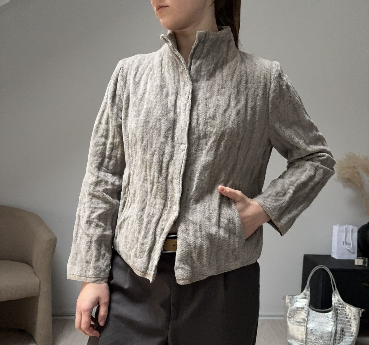 Annette Gortz Annette Gortz Cotton Women’s Button Jacket Beige Size 40 Size M / US 6-8 / IT 42-44 - 1 Thumbnail