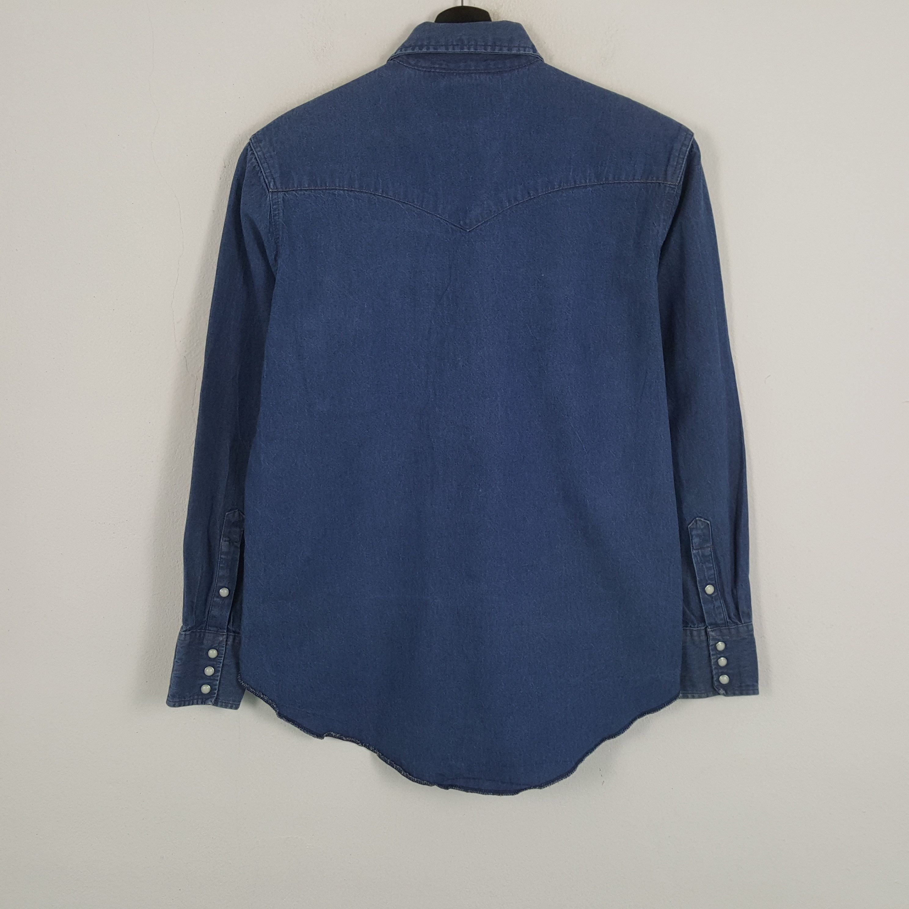 Vintage × Wrangler WRANGLER Classic Style Double Pocket Shirt Size US L / EU 52-54 / 3 - 3 Thumbnail