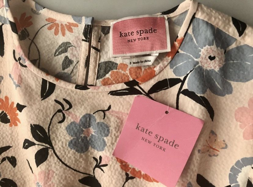 Kate Spade Kate Spade Summer Floral Garden Fit Flare Tiered Dress S NWT Size S / US 4 / IT 40 - 2 Thumbnail