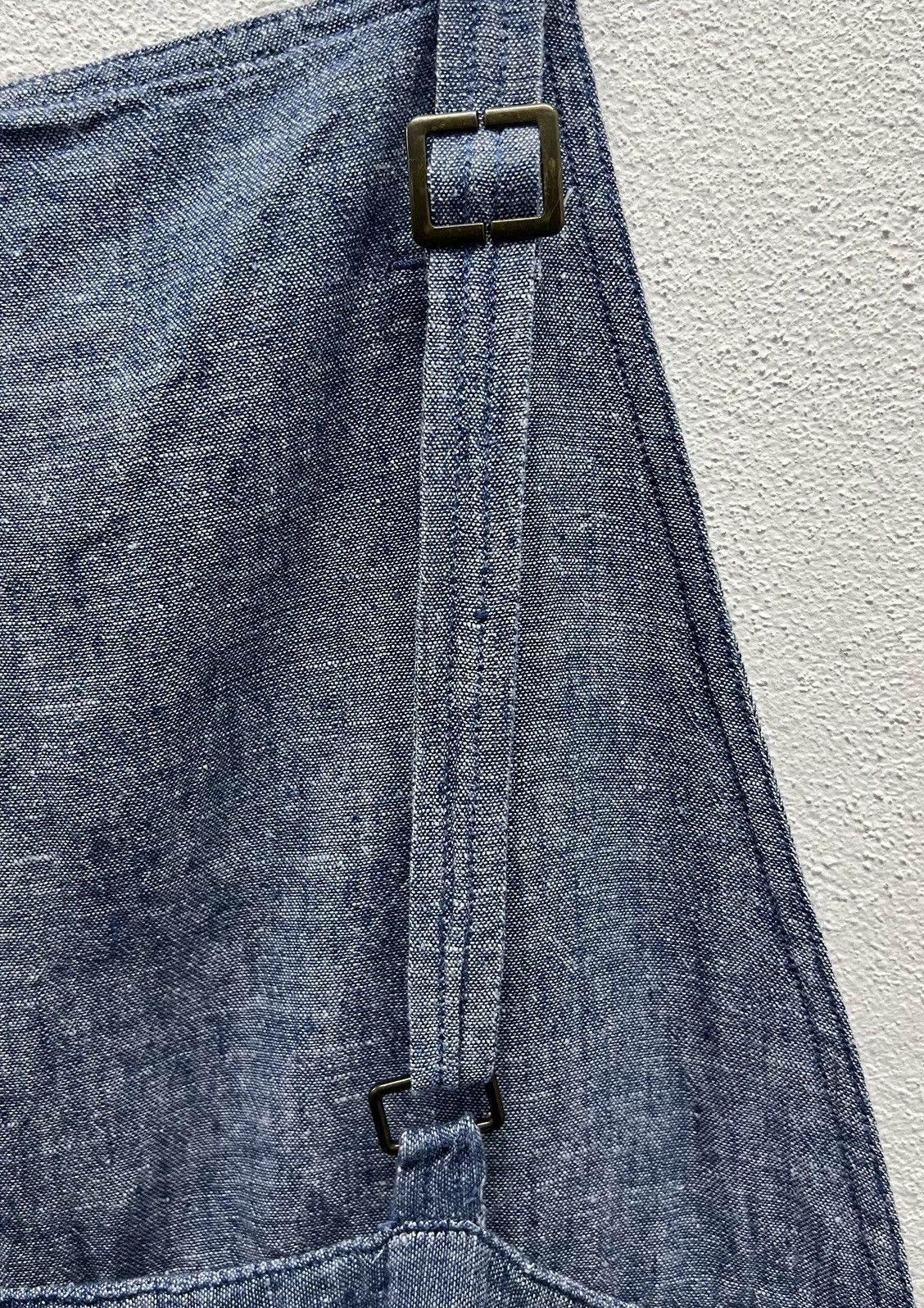 Vintage Lightweight Chambray Overalls – Linen Blend (Size L) Size US 35 - 9 Thumbnail