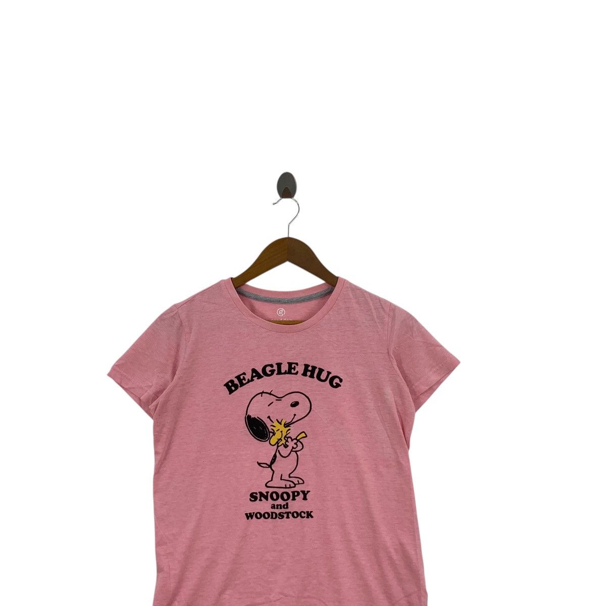 Peanuts PEANUTS SNOOPY WOODSTOCK Cartoon Pink Tee Shirt Top Size M / US 6-8 / IT 42-44 - 2 Thumbnail