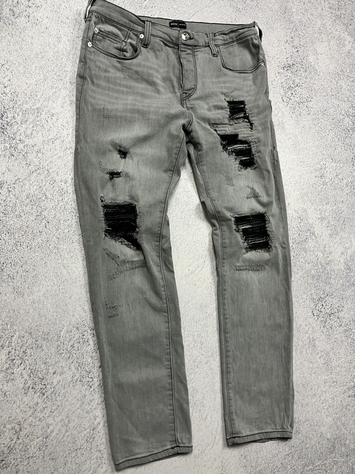 Japanese Brand × True Religion True Religion Rocco Distressed Relaxed Skinny Jeans Y2k Rare Size US 34 / EU 50 - 5 Thumbnail