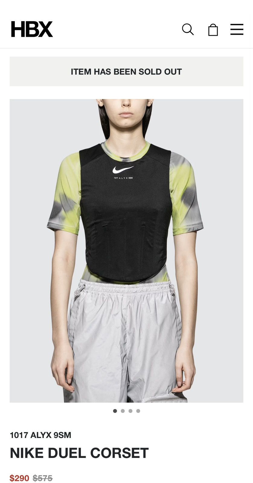 1017 ALYX 9SM × Nike Nike x Alyx corset top Size M / US 6-8 / IT 42-44 - 4 Thumbnail