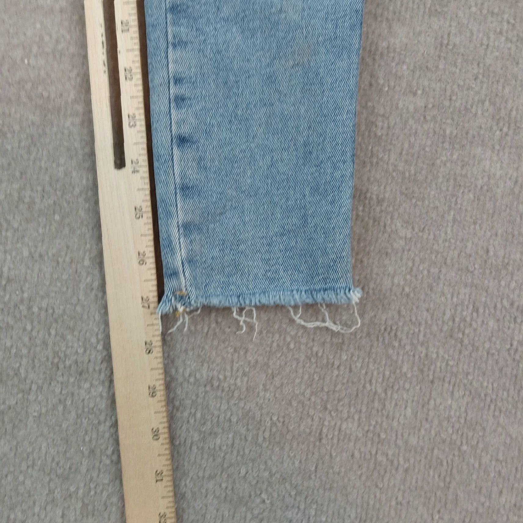Vintage We The Free Women's Blue Denim Skinny Jeans Size 25 Stretch Casual Size 42" / US 20 - 3 Thumbnail