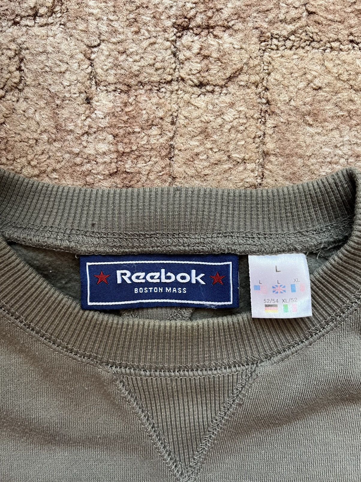 Reebok Vintage Reebok 90's Green Big Logo Boston USA Sweatshirt Size US L / EU 52-54 / 3 - 4 Thumbnail