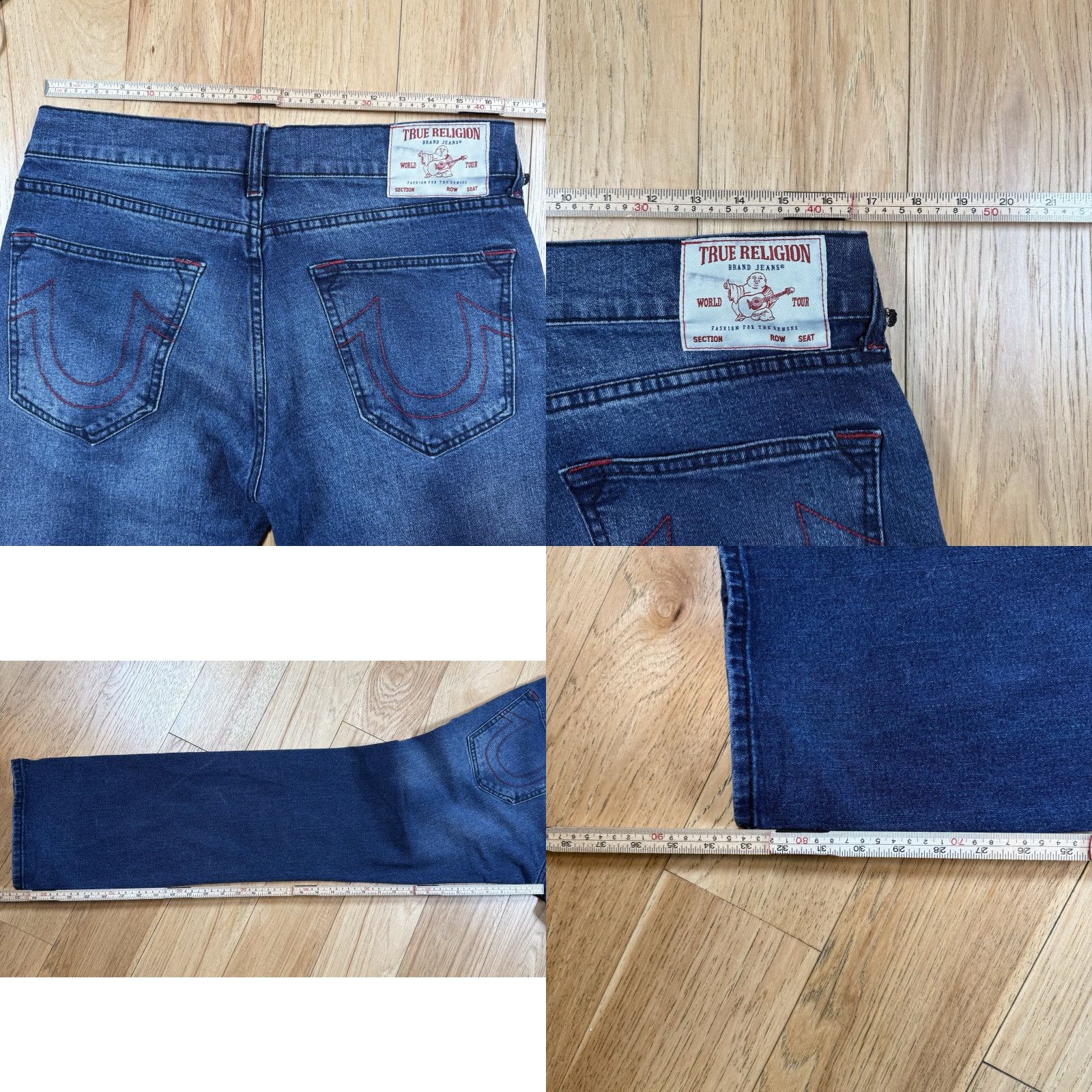 True Religion True Religion Ricky Jeans Mens 34x33 Relaxed Straight Blue Jeans Mens 34 Relaxed Straight Blue Ricky 33 in inseam Size US 34 / EU 50 - 8 Thumbnail
