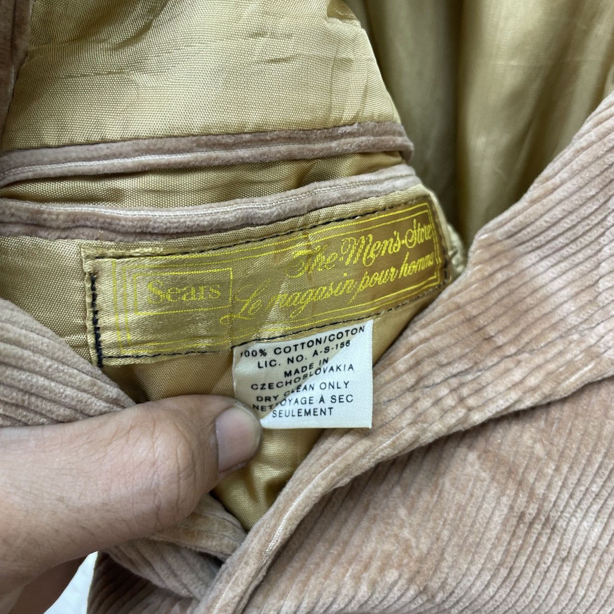 Sears 💥Vintage Sears Corduroy Blazer Coat Jacket Size US M / EU 48-50 / 2 - 7 Thumbnail