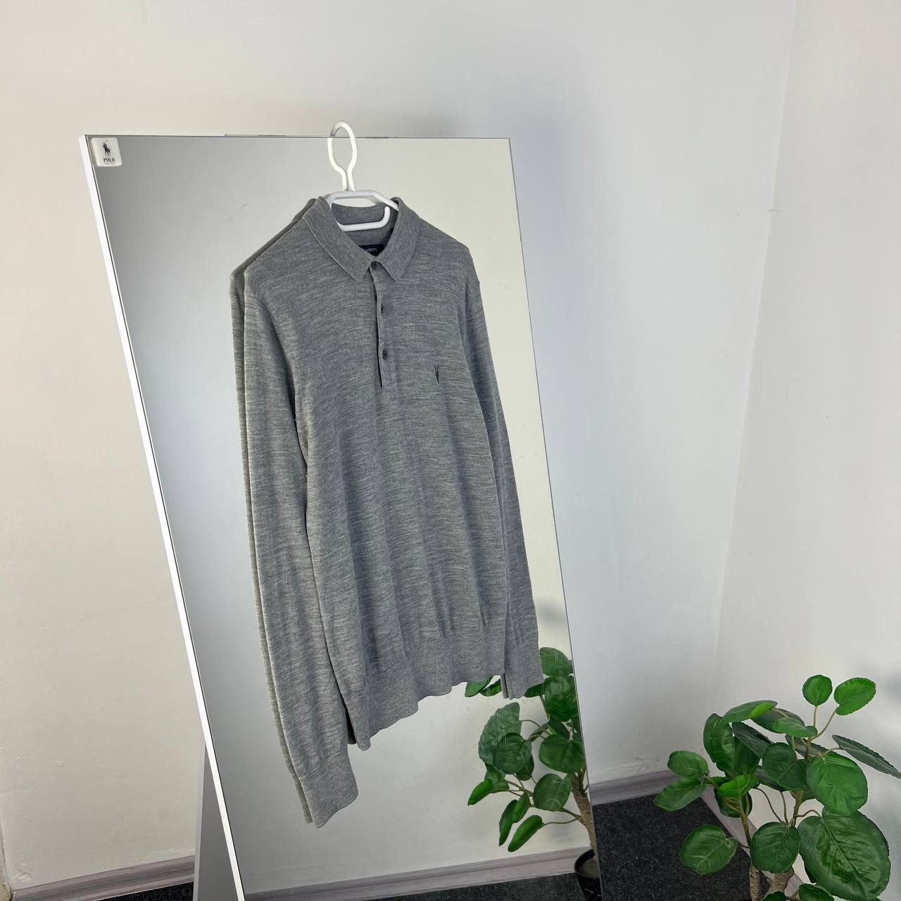 Allsaints Vintage Y2K AllSaints Merino Wool Rugby Long Sleeve Size US S / EU 44-46 / 1 - 1 Thumbnail