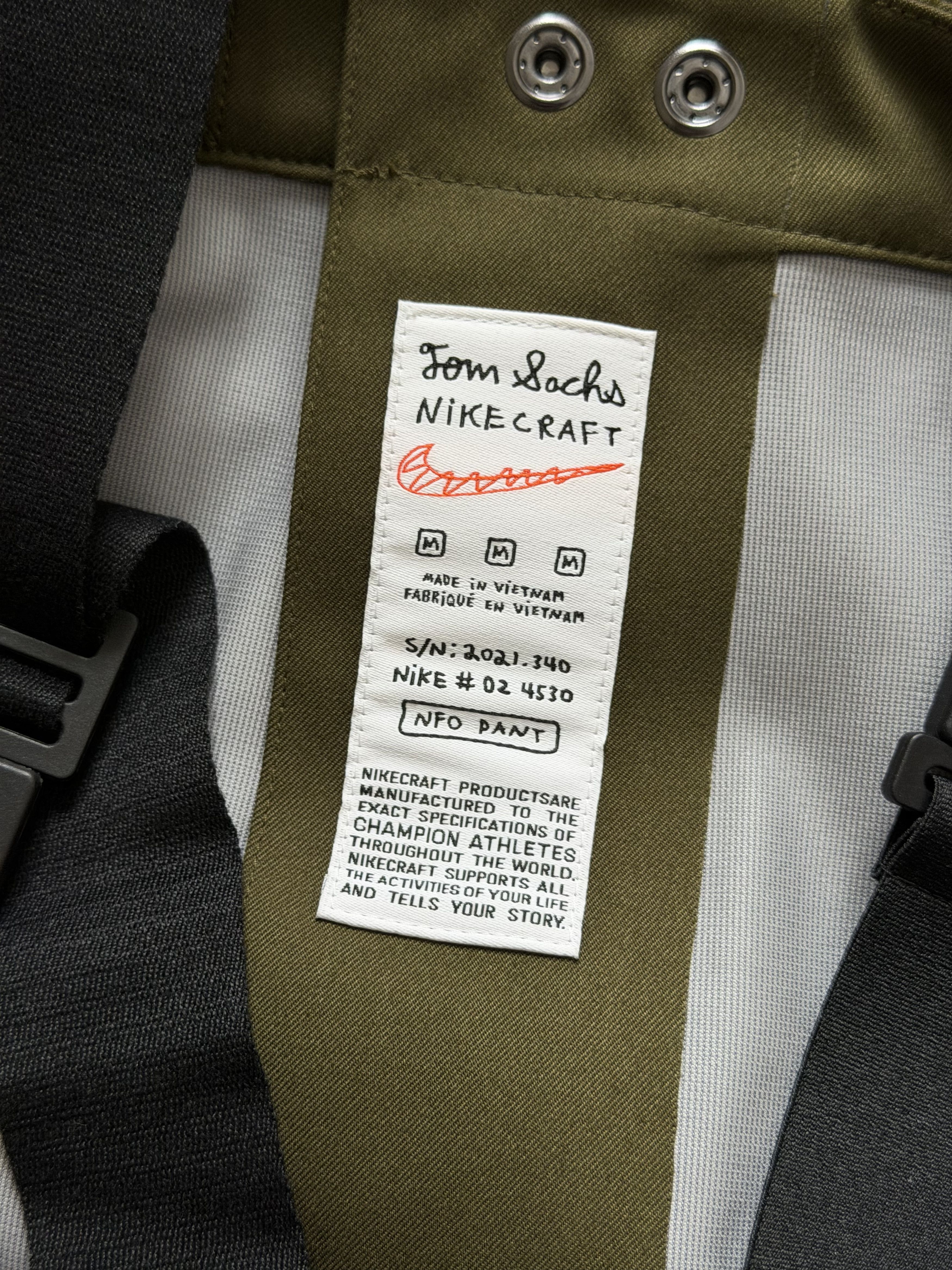 Nike × Tom Sachs Tom Sachs Nike Foul Weather Trousers in Olive Green Size US 32 / EU 48 - 11 Thumbnail