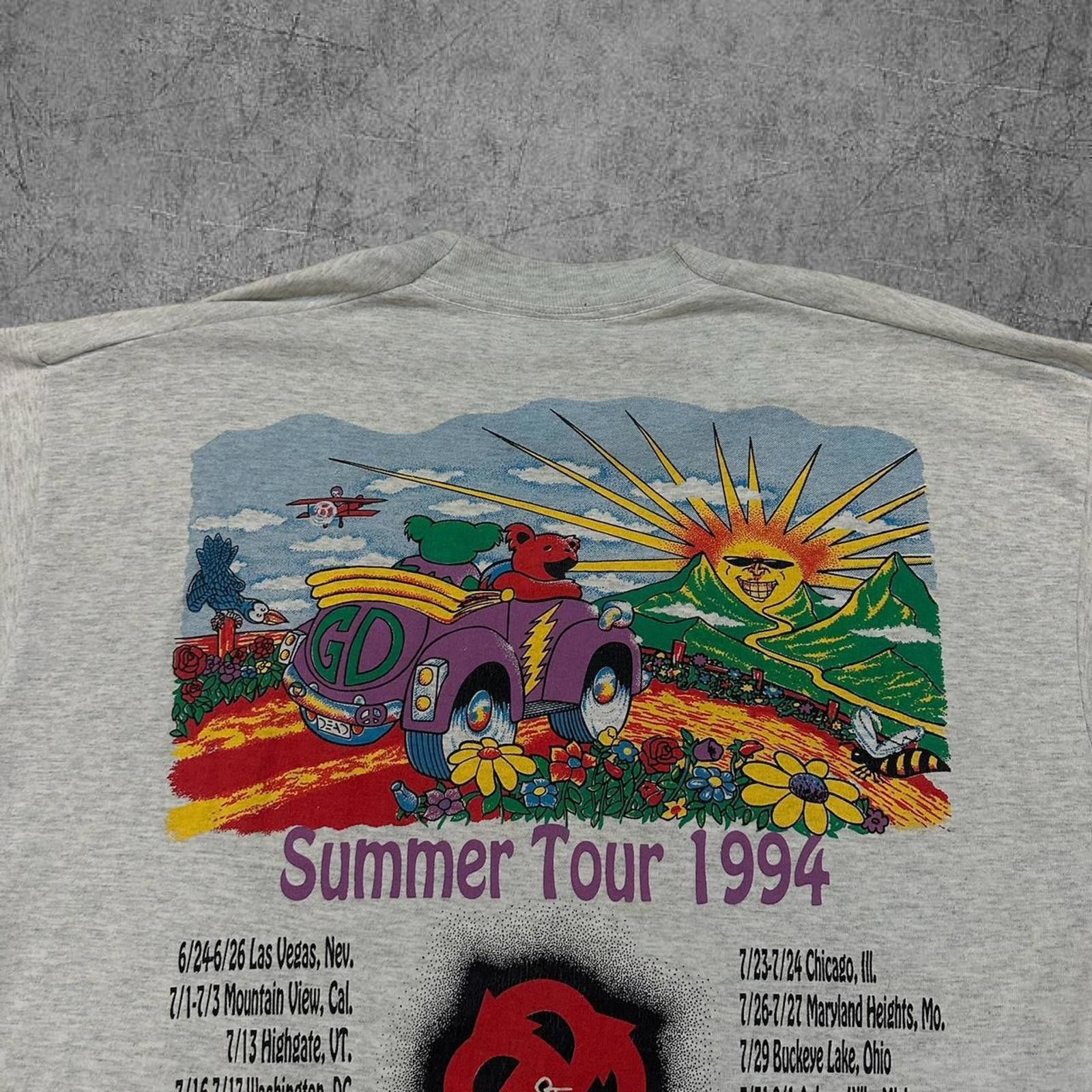 Grateful Dead Vintage 1994 Grateful Dead Tour Tee ‘with traffic’ Size US XL / EU 56 / 4 - 4 Thumbnail
