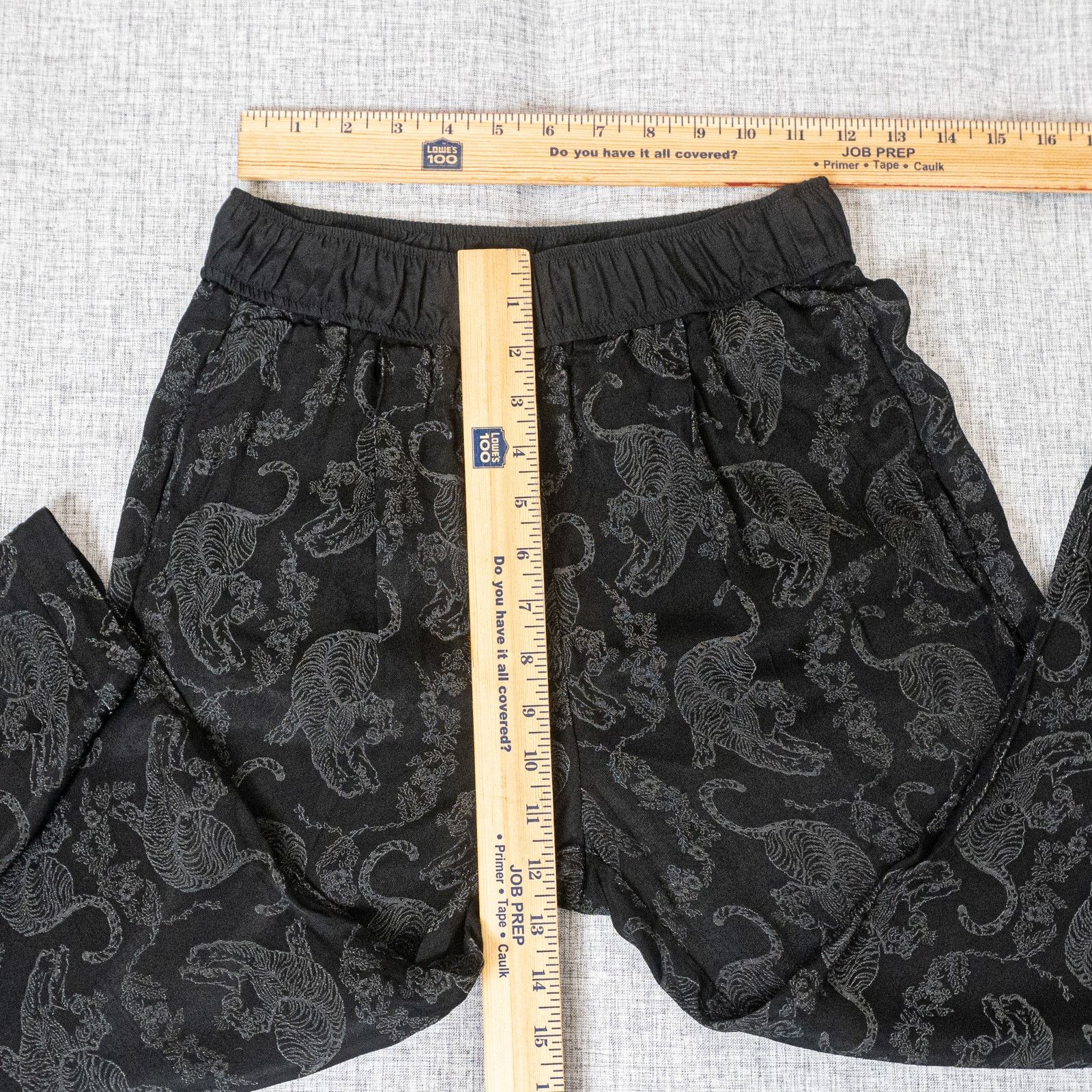 Sandro Sandro Paris Women's Tiger embroidered Pants in black size 1 Size 24" / US 00 / IT 34 - 8 Thumbnail