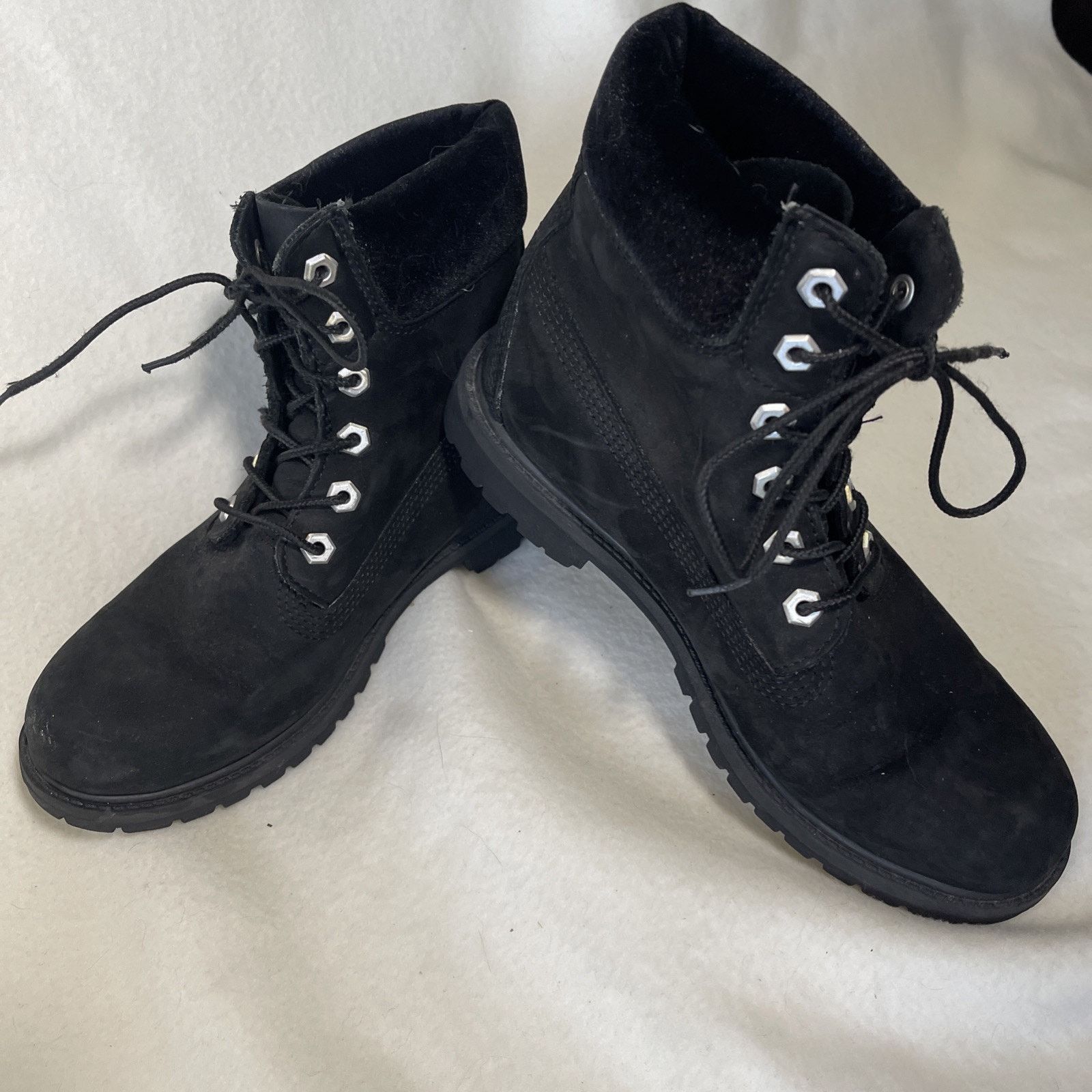 Timberland Timberland Women's Size 8 Black Nubuck Leather Boots , EUC! Size US 8 / IT 38 - 1 Thumbnail