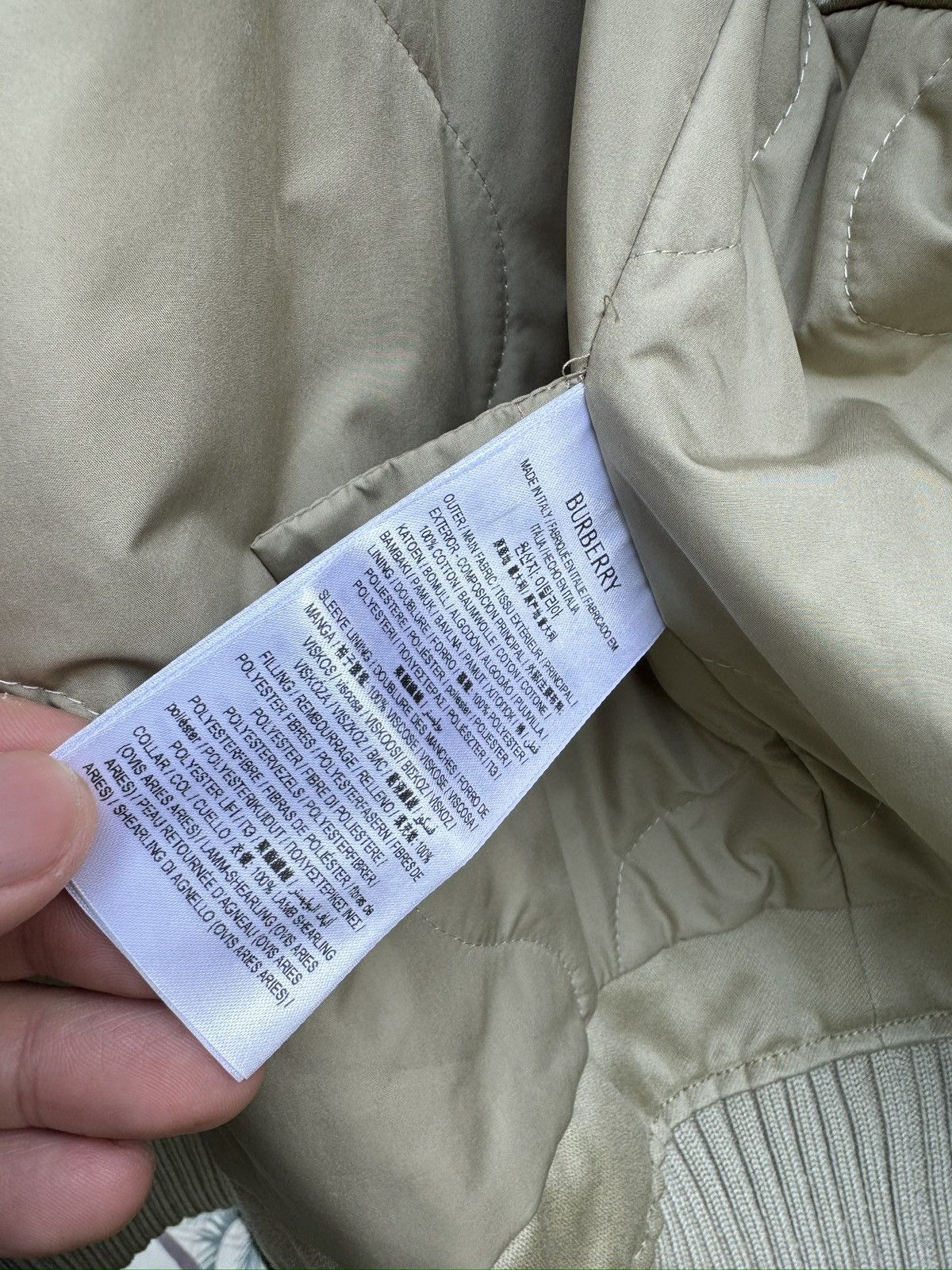 Burberry Burberry Shearling Trim collar bomber jacket size XL Size US XL / EU 56 / 4 - 11 Thumbnail