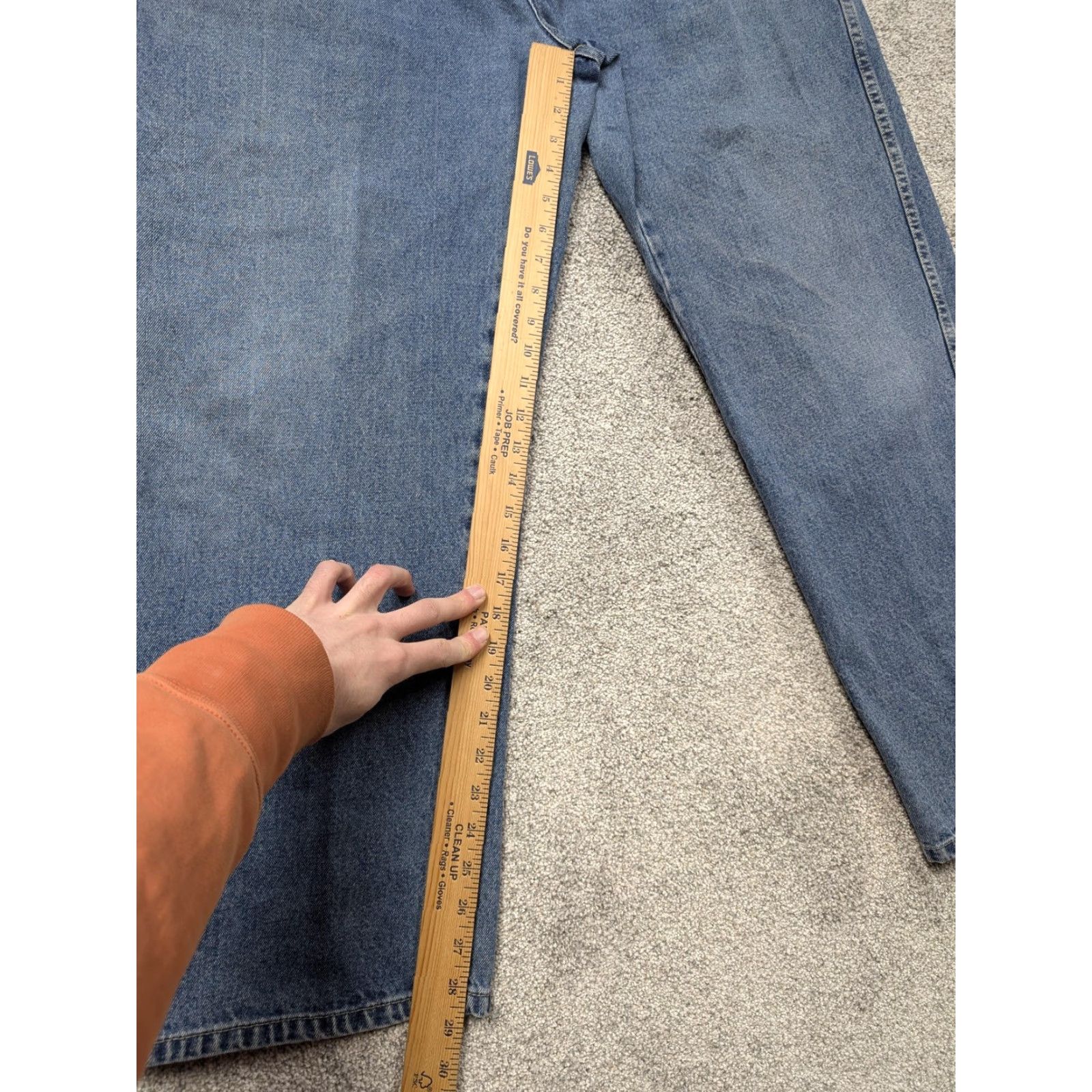 Bugle Boy VINTAGE Bugle Boy Jeans 44x28.5 Relaxed Fit High Rise Skater Streetwear Mens Jeans 90s Grunge Retro Blue Denim Size US 30 / EU 46 - 4 Thumbnail