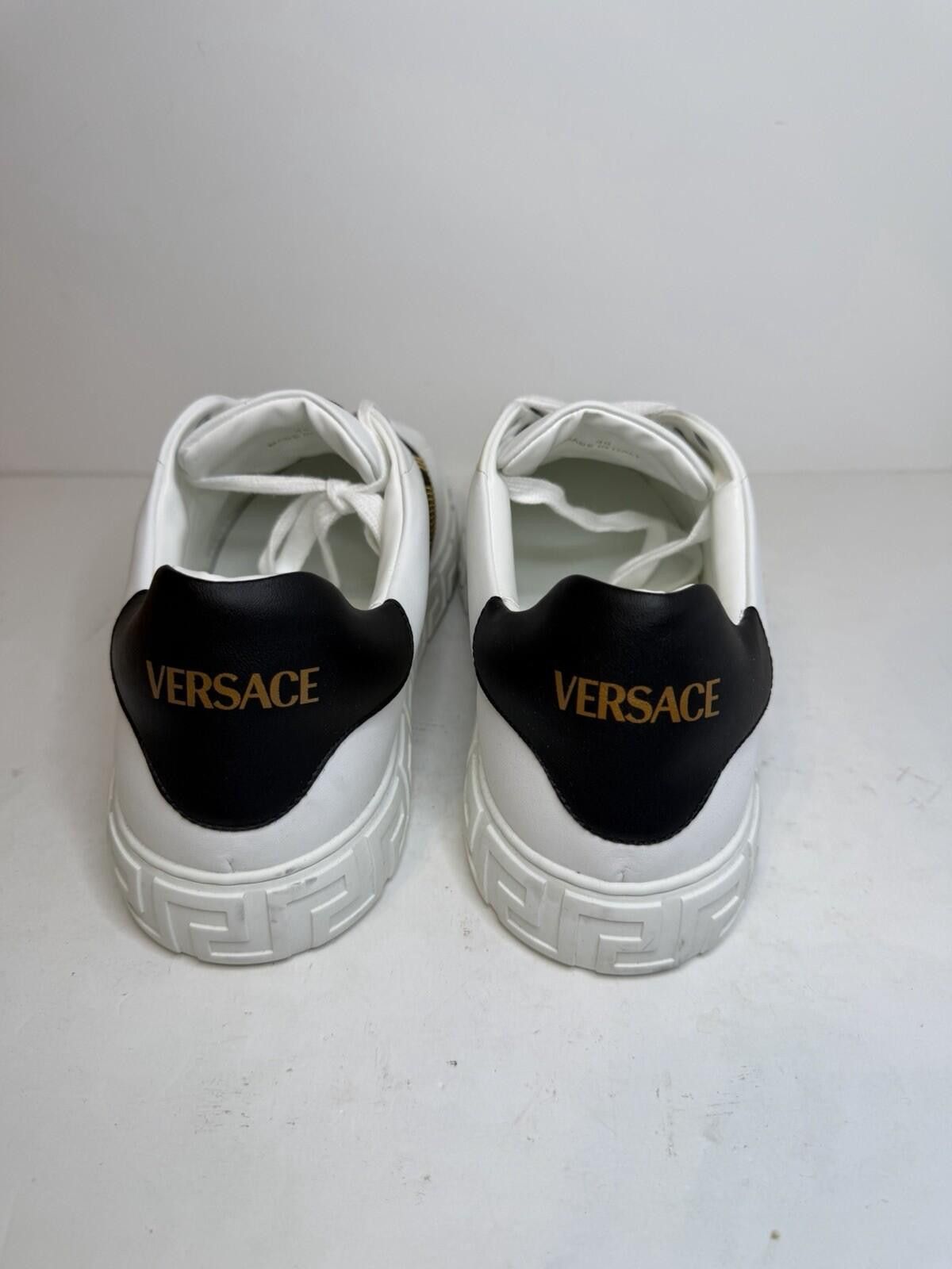 Versace Versace Greca Sneakers White Black Gold Leather EU 46 New Size US 13 / EU 46 - 6 Thumbnail