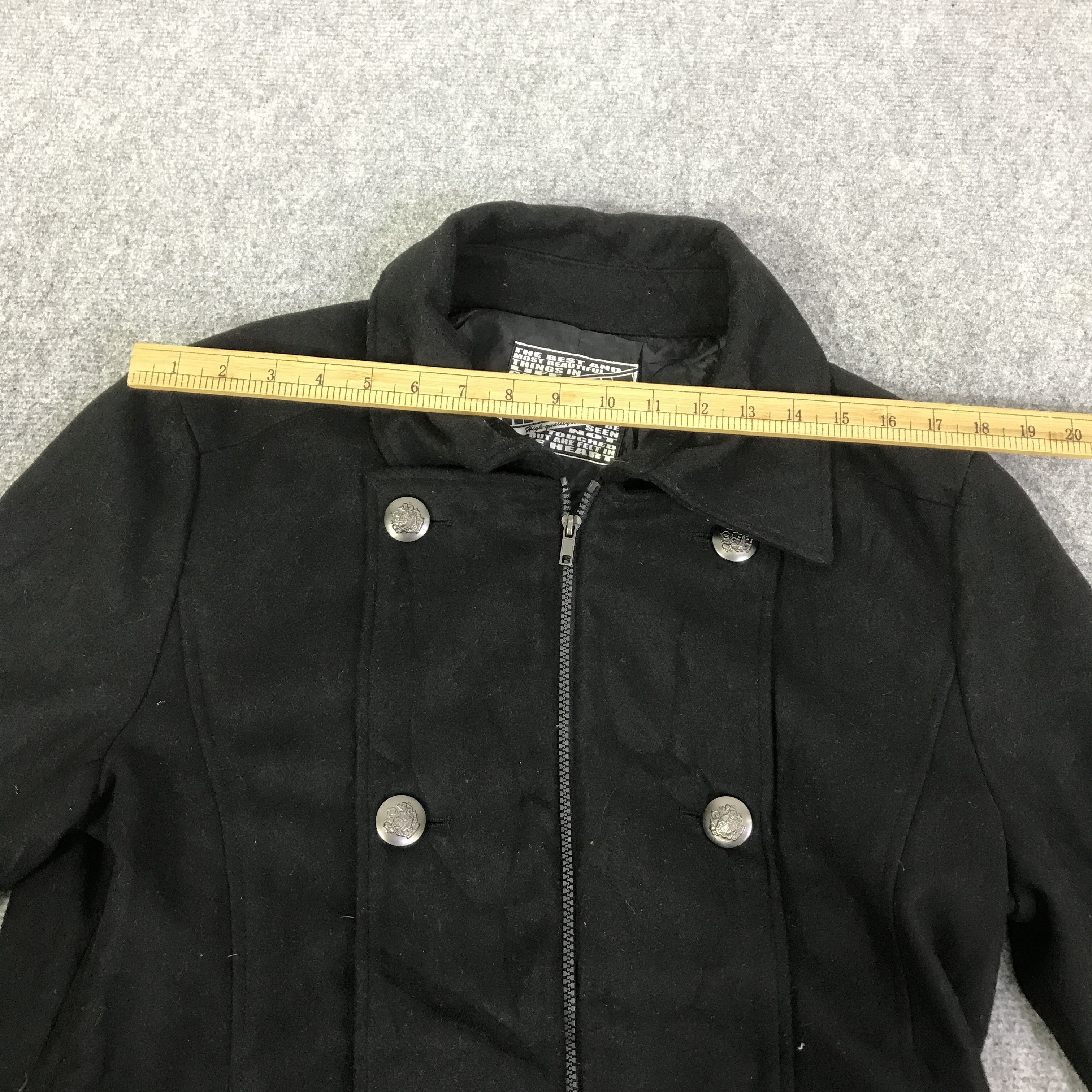 Japanese Brand ragout Double button Wool jacket japan Punk K99B14 Size US L / EU 52-54 / 3 - 5 Thumbnail
