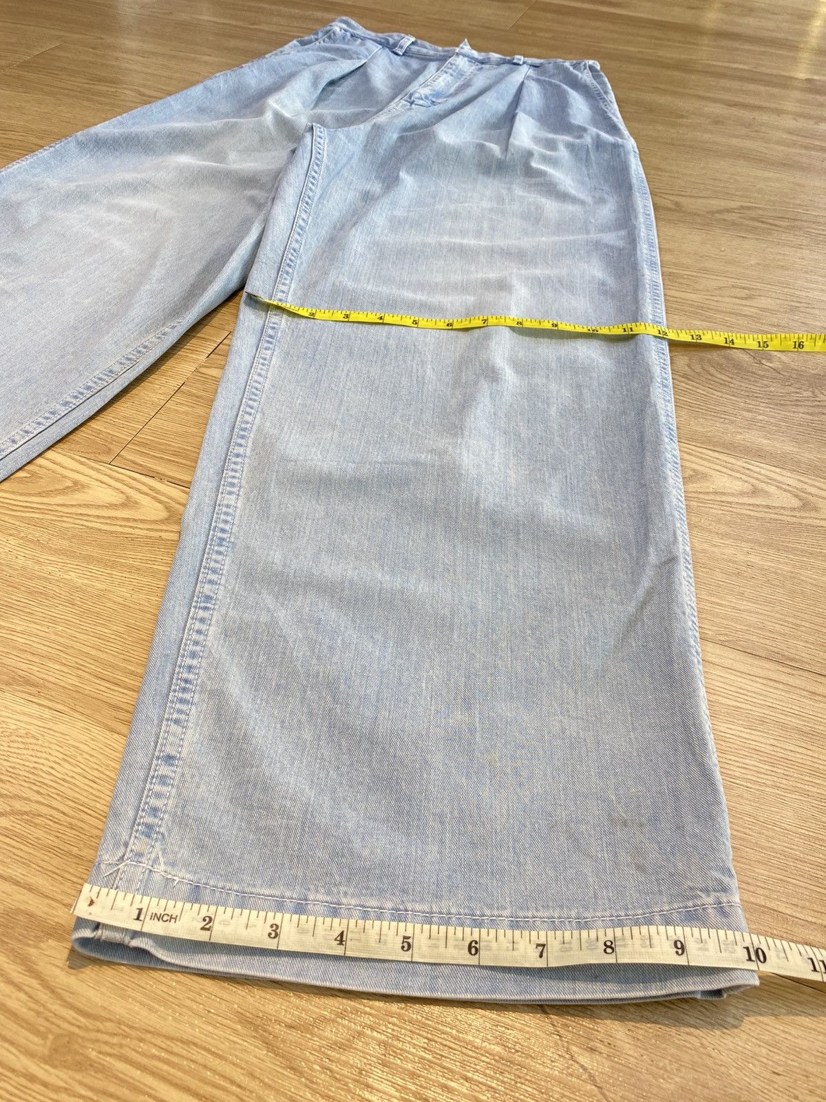 Japanese Brand Japanese Brand Baggy Blue Wash Light Jeans Size US 26 / EU 42 - 12 Thumbnail