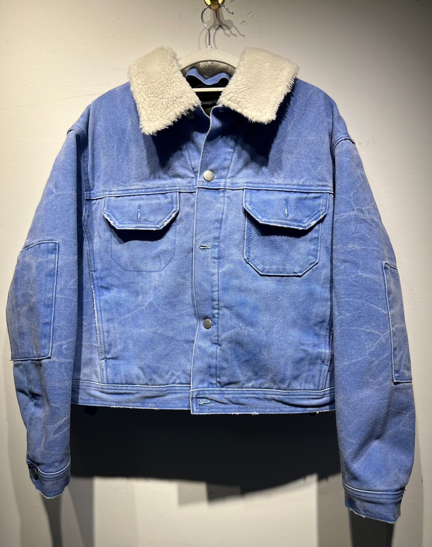 Acne Studios Acne Studios Quilted Oversized Blue Light Jacket XS Men Size US XS / EU 42 / 0 - 1 Thumbnail
