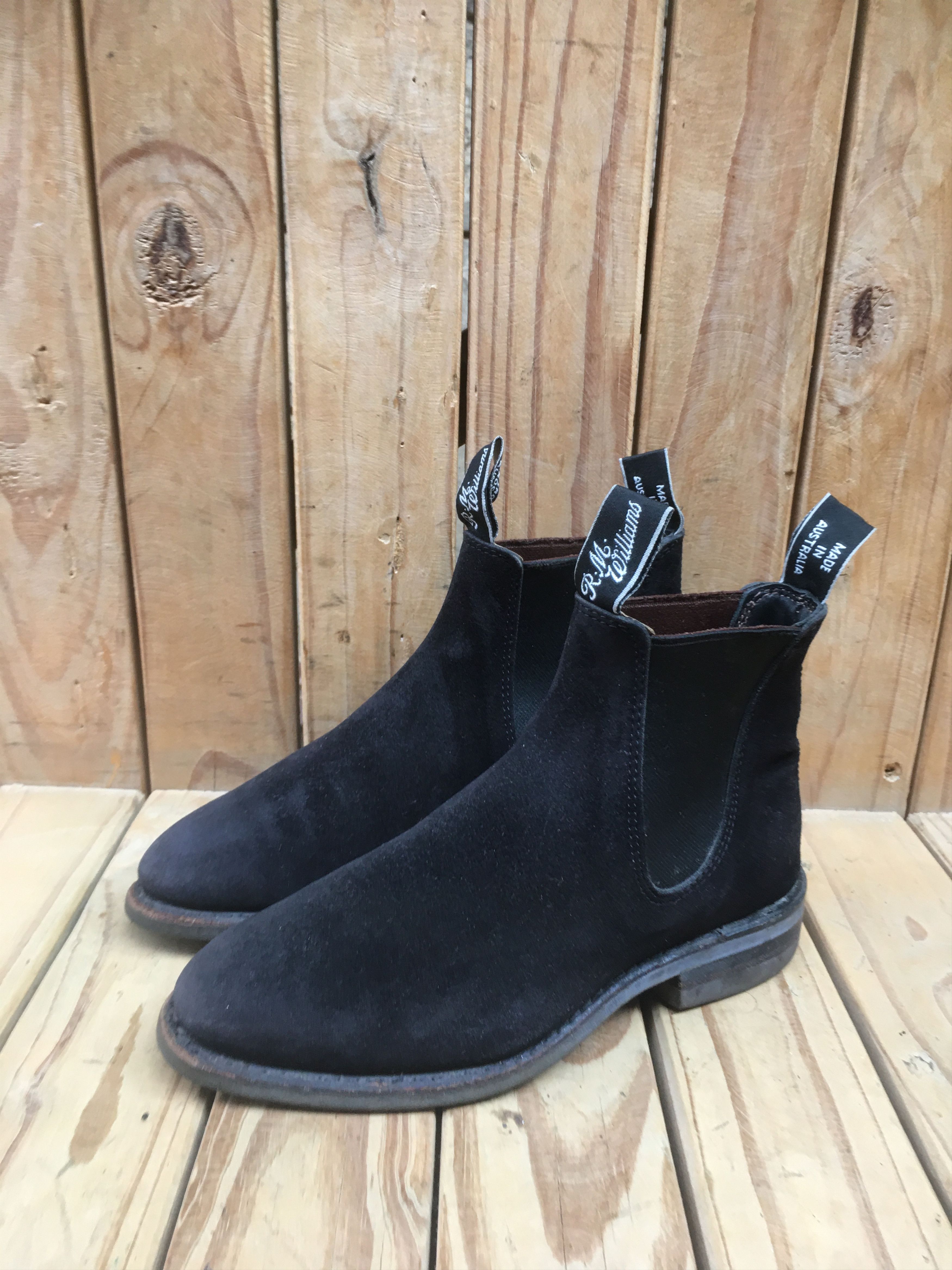 R.M. Williams RM Williams Black Australian Suede Boots Size UK 3 G USA 5.5 Size US 5.5 / IT 35.5 - 1 Thumbnail