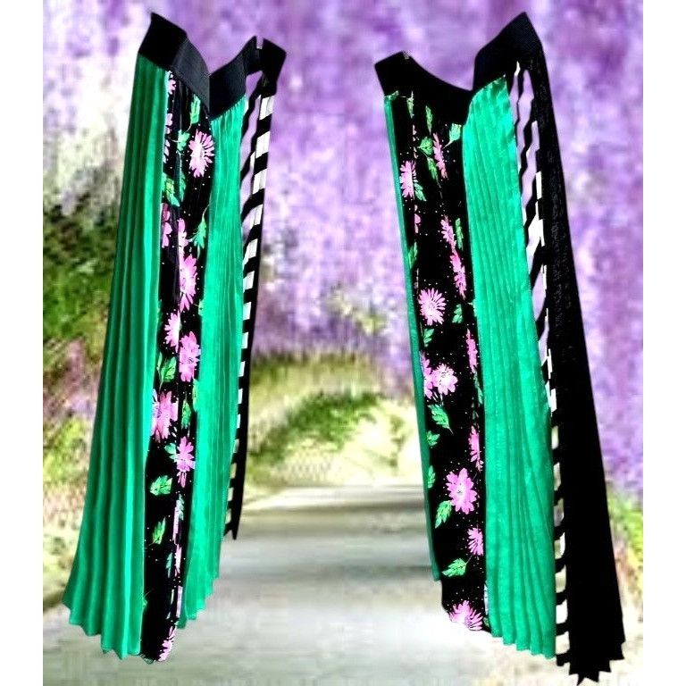 Other NWT Capsule Simply Be Skirt Size 16 Stretch Waist Pleated Fl Size 38" / US 16 / IT 52 - 7 Thumbnail