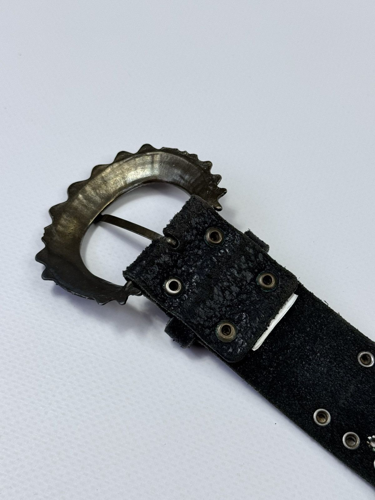 Other Y2K Rhinestone Embellished Leather Belt Size ONE SIZE - 9 Thumbnail