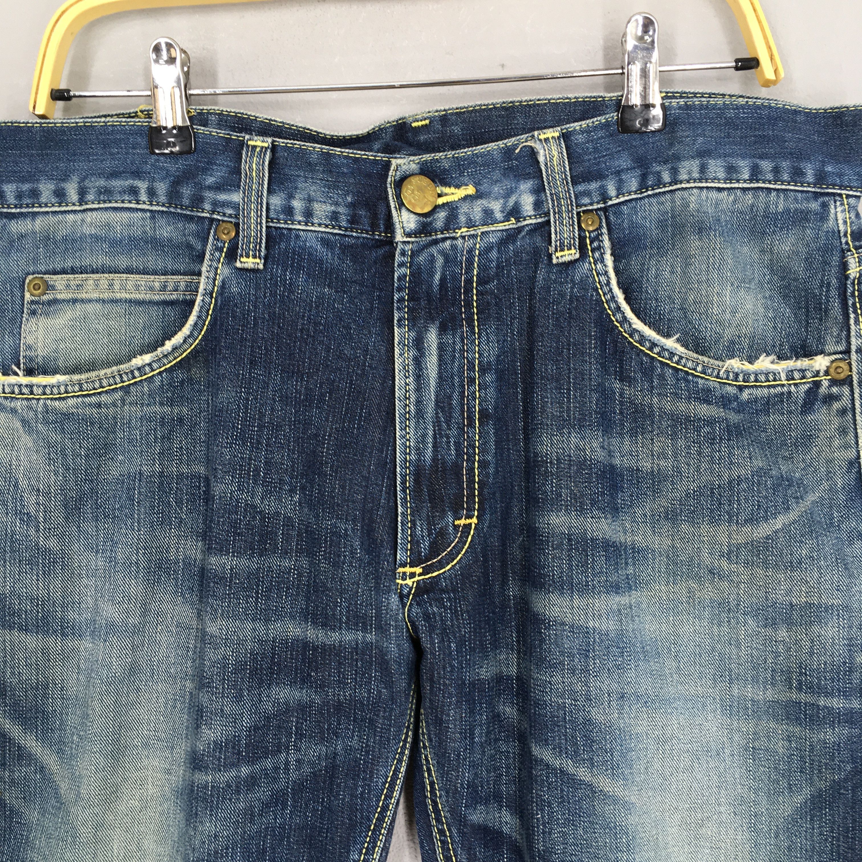 Lee Size 34x33 Vintage 90s Lee Riders Blue Stonewash Jeans S190 Size US 34 / EU 50 - 2 Thumbnail