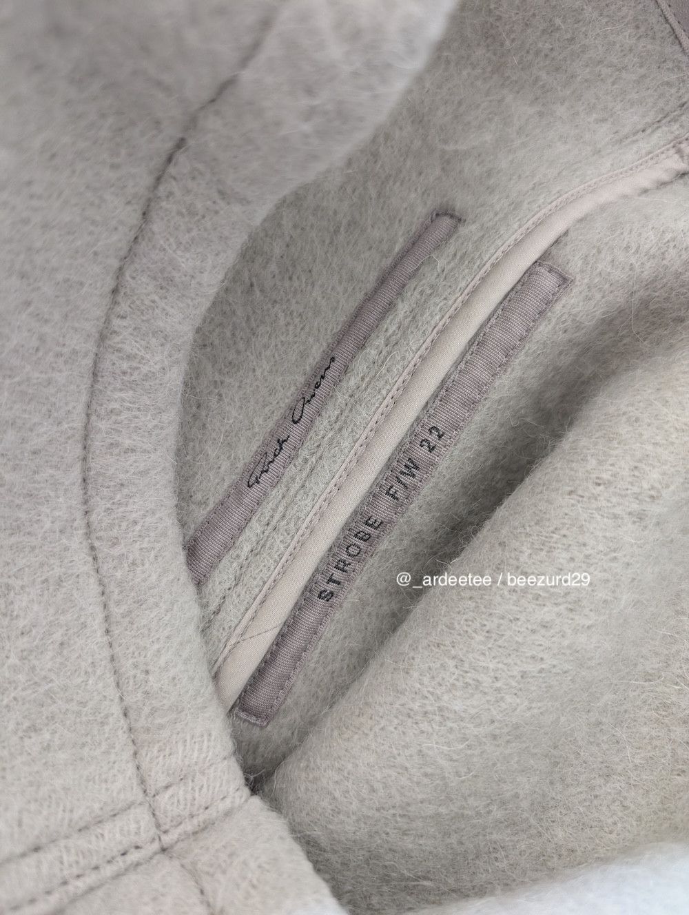 Rick Owens *NEW* ALPACA/WOOL COWL NECK PONCHO COAT $2,590 38IT Size XS / US 0-2 / IT 36-38 - 10 Thumbnail