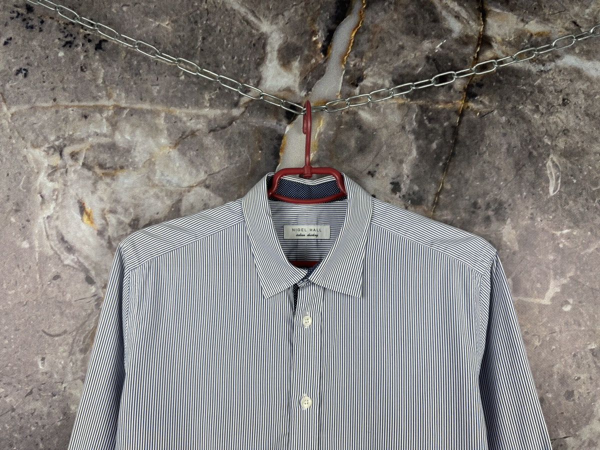 Other Nigel Hall Men’s Classic Pinstripe Button-Down Shirt Size M Size US M / EU 48-50 / 2 - 2 Thumbnail