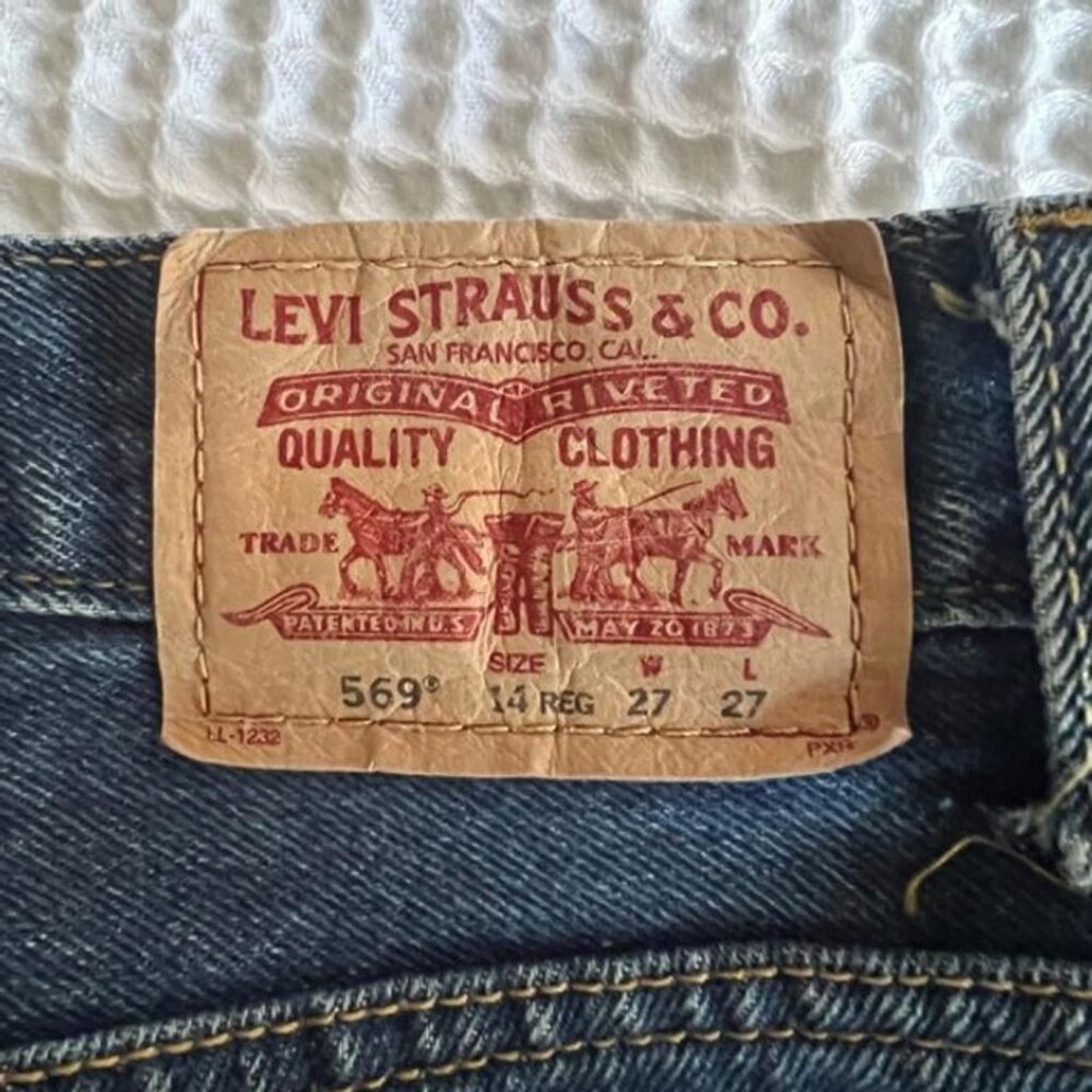 Levi's Levis Vintage Loose Straight Jeans Size 27" / US 4 / IT 40 - 3 Thumbnail
