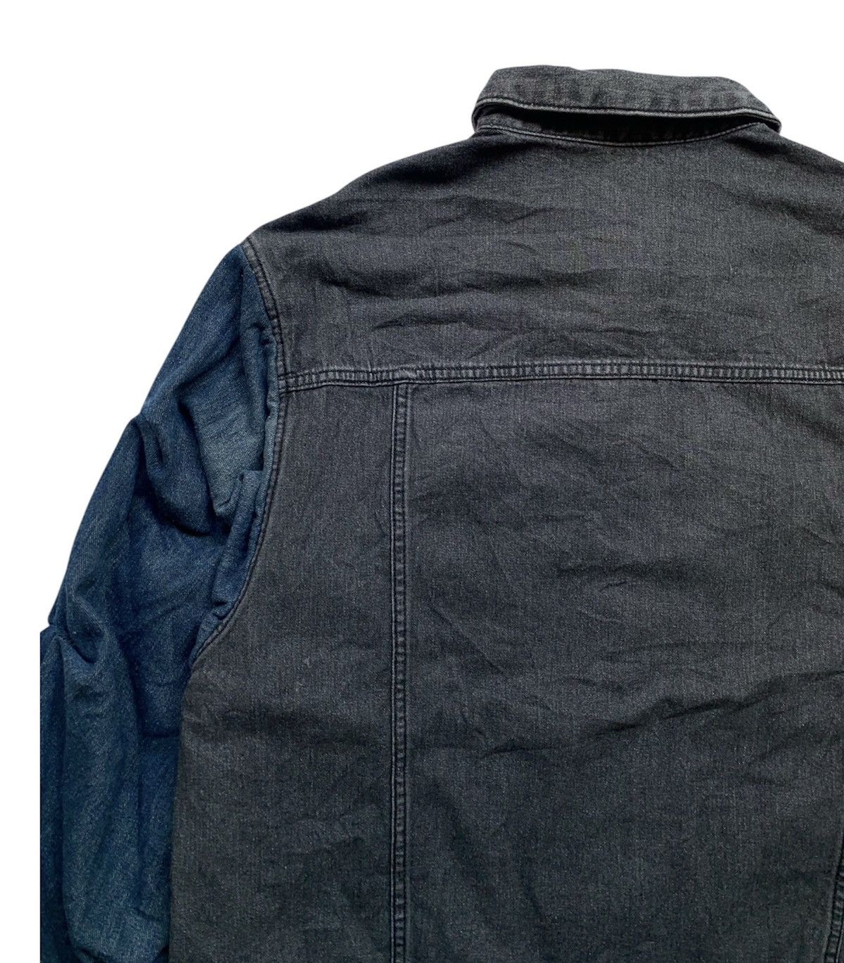 GU Japanese brand GU raffle sleeves denim jacket Size US L / EU 52-54 / 3 - 8 Thumbnail