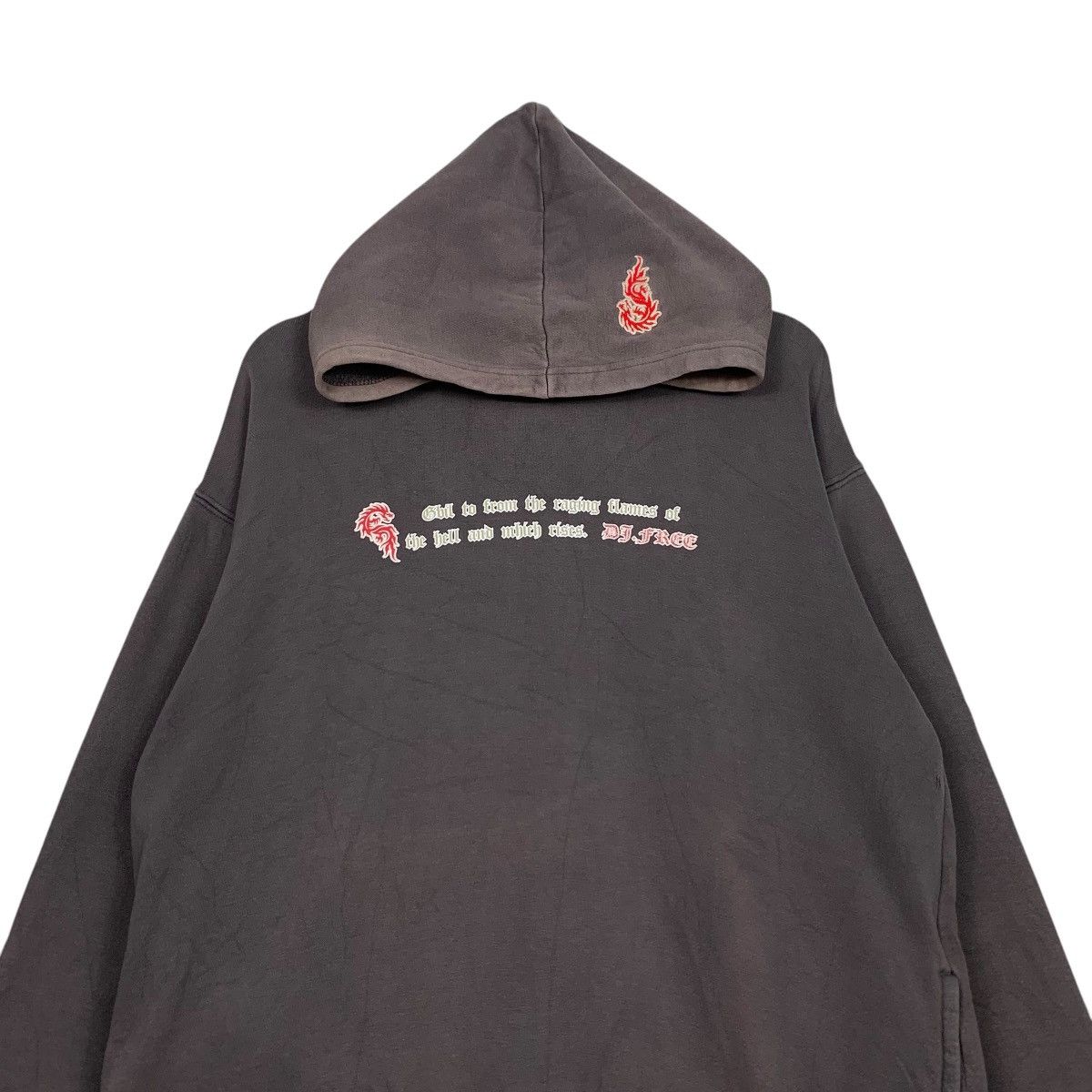 Japanese Brand DJ FREE Control The World Big Logo Hoodies #2215-C98 Size US M / EU 48-50 / 2 - 2 Thumbnail