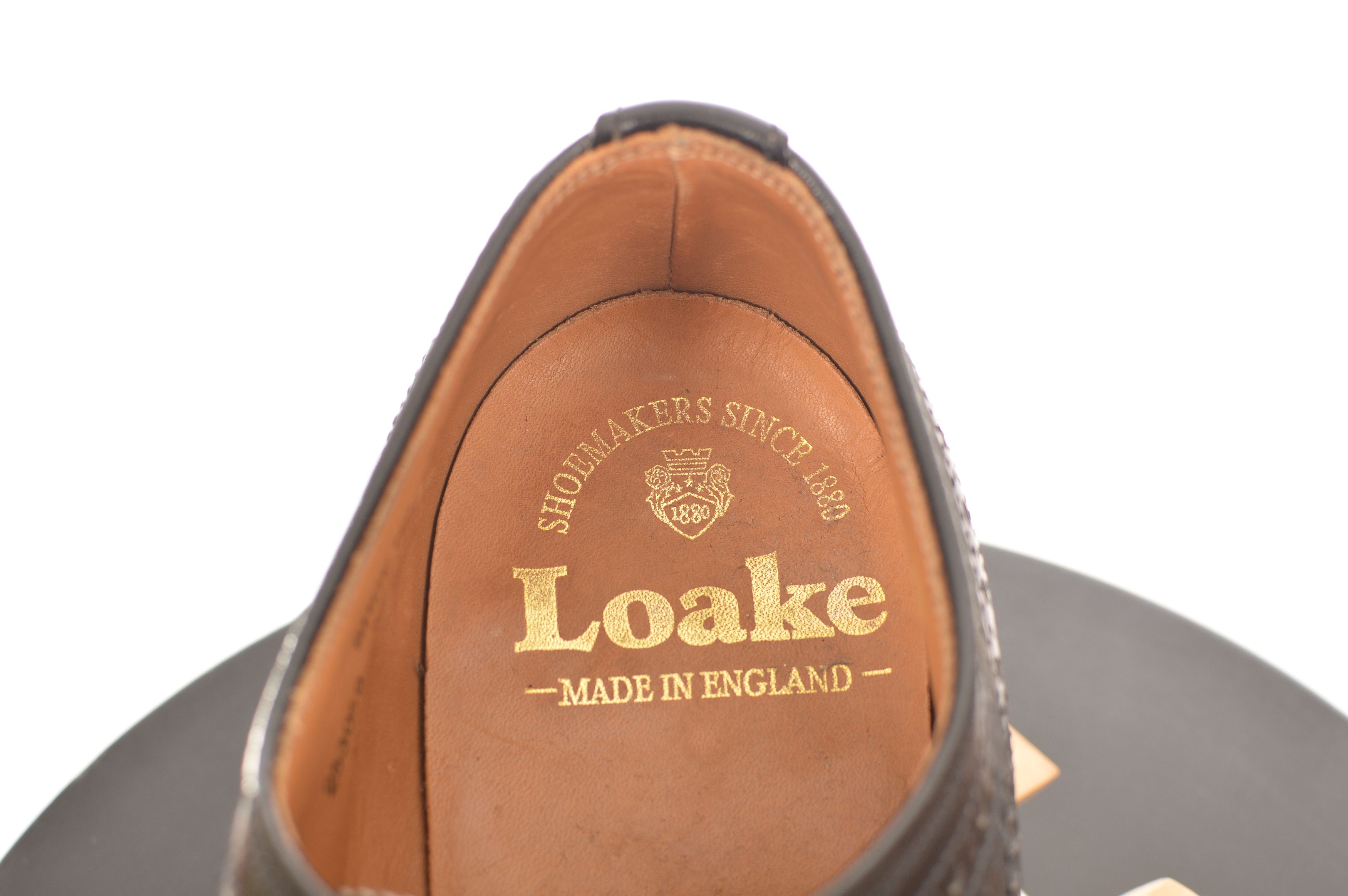 Loake DDP Loake 803B Black Leather Brogue Lace Up Shoes Size US 9 / EU 42 - 10 Thumbnail