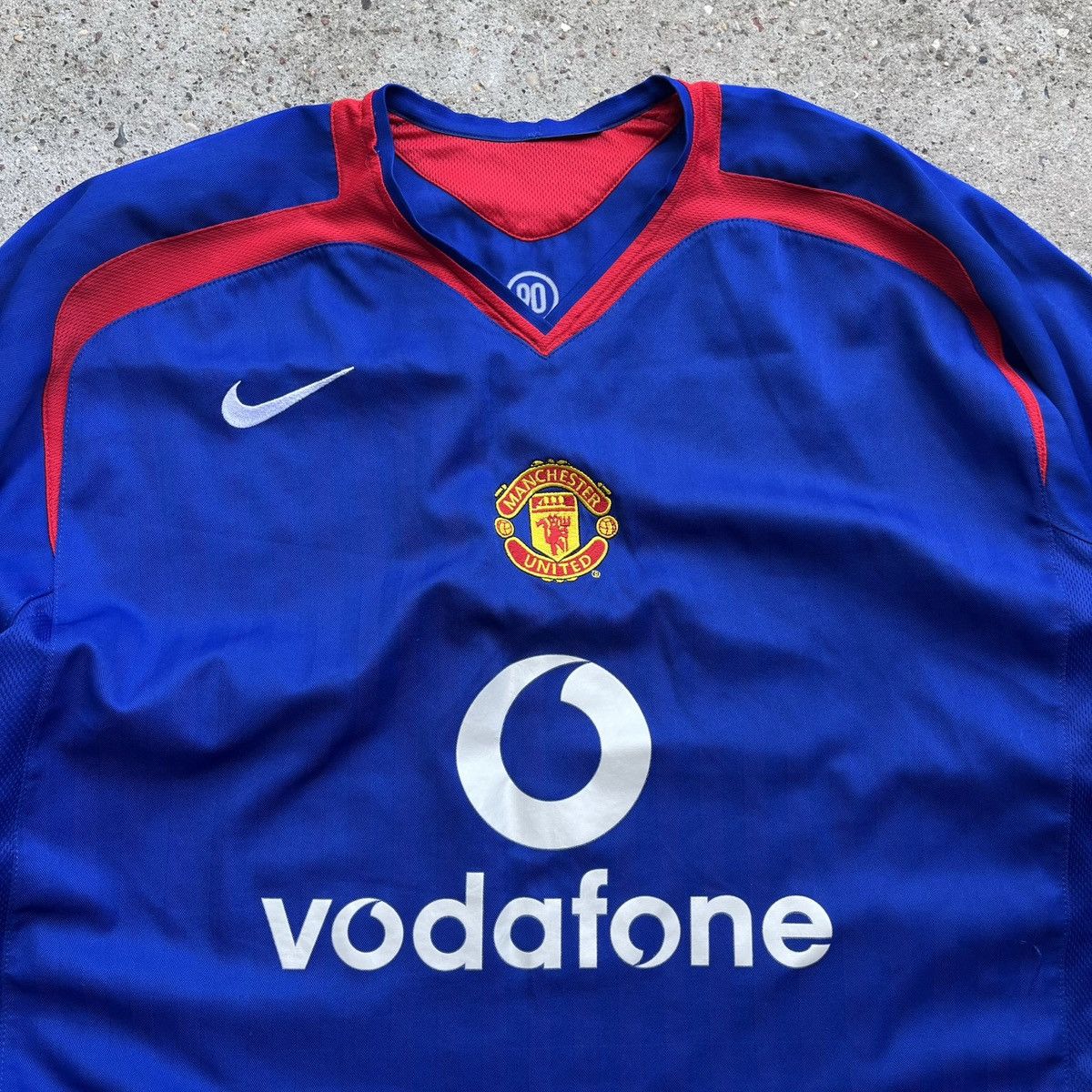 Nike 2005-06 Manchester United Nike Home Kit blue ManU vintage Size US XL / EU 56 / 4 - 2 Thumbnail